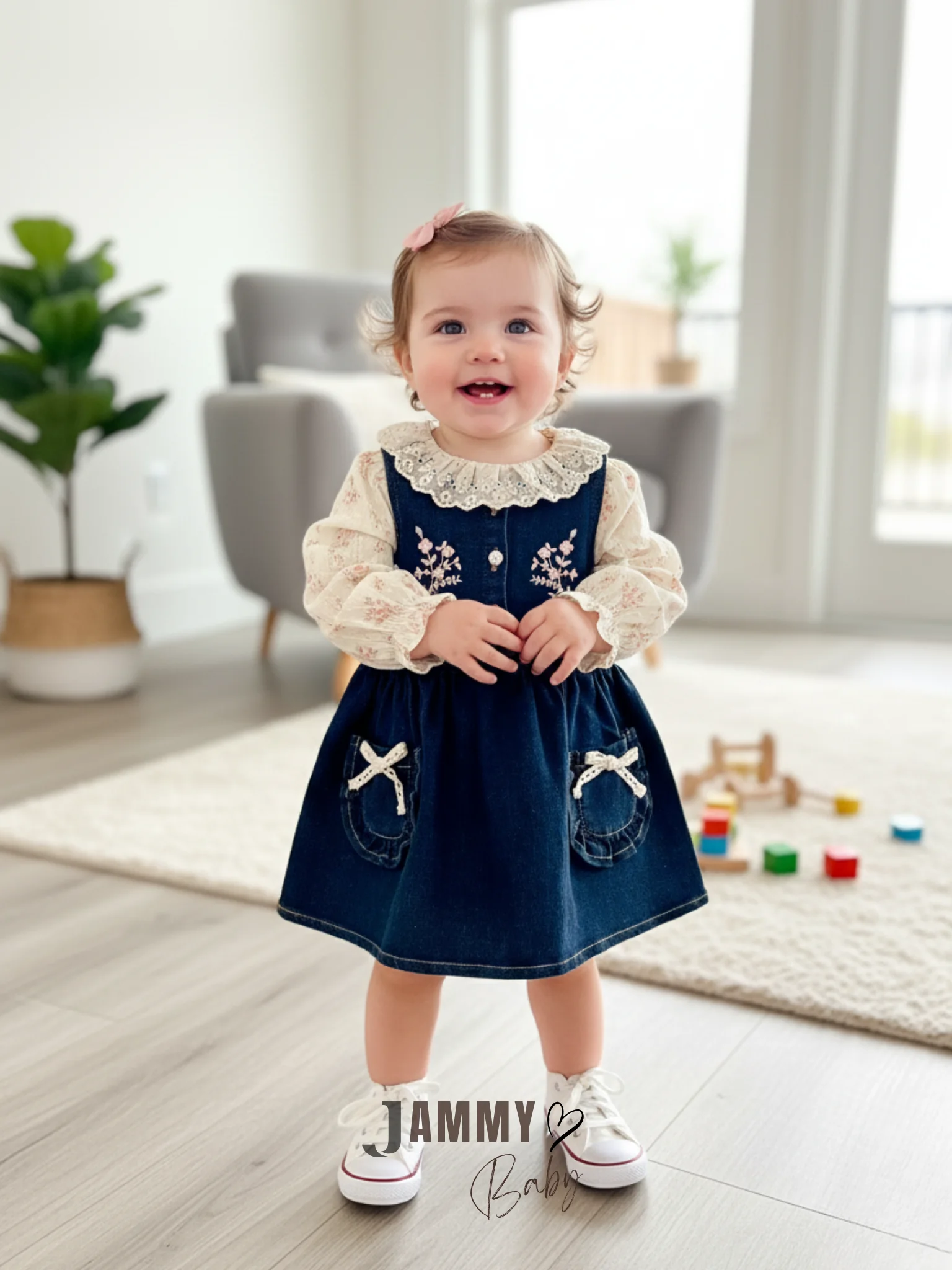 Nicole Kot Elbise / Gömlek Set-DENİM