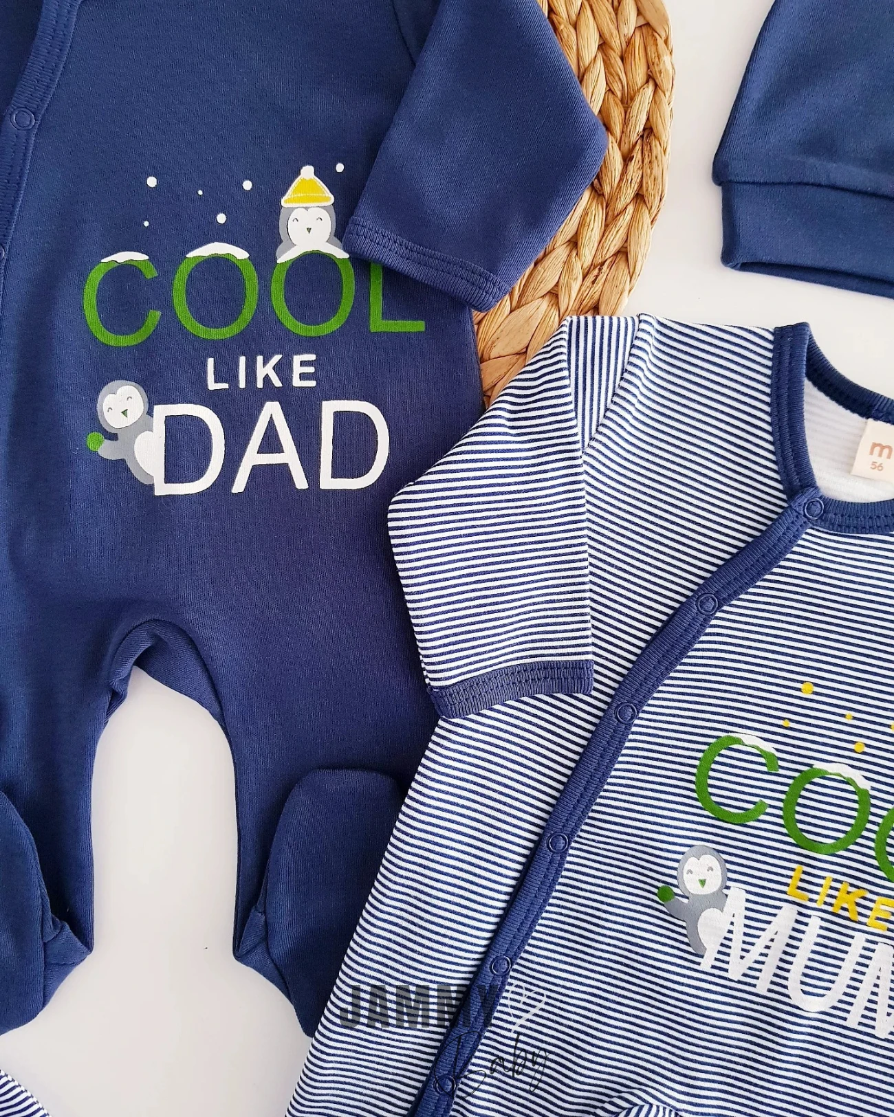 Cool Dad 2 Tulum / 2 Şapka Set-LACİVERT