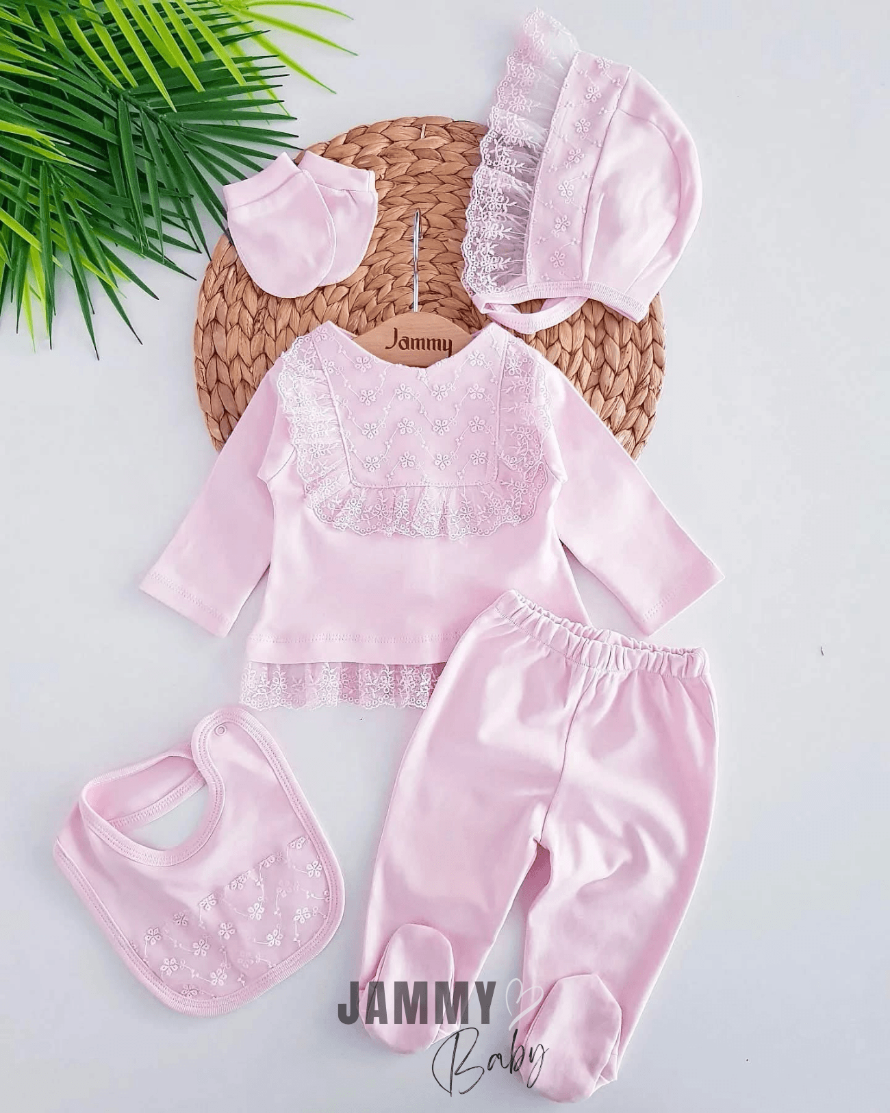 Jenny 5 Parça Yenidoğan Set-PEMBE
