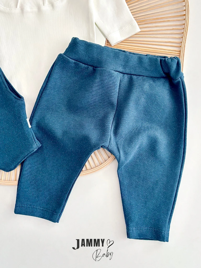 Adrian Yelekli 3 Parça Bebek Takım-LACİVERT