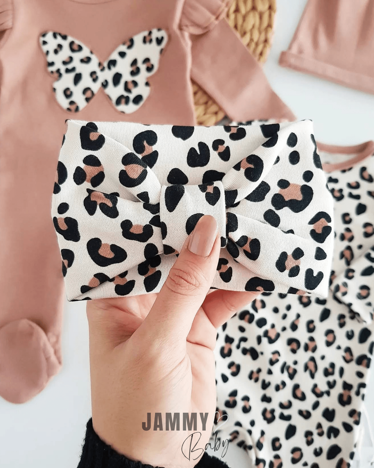 Butterfly Leopar  2'li Kombin Tulum Set-SÜTLÜ KAHVE