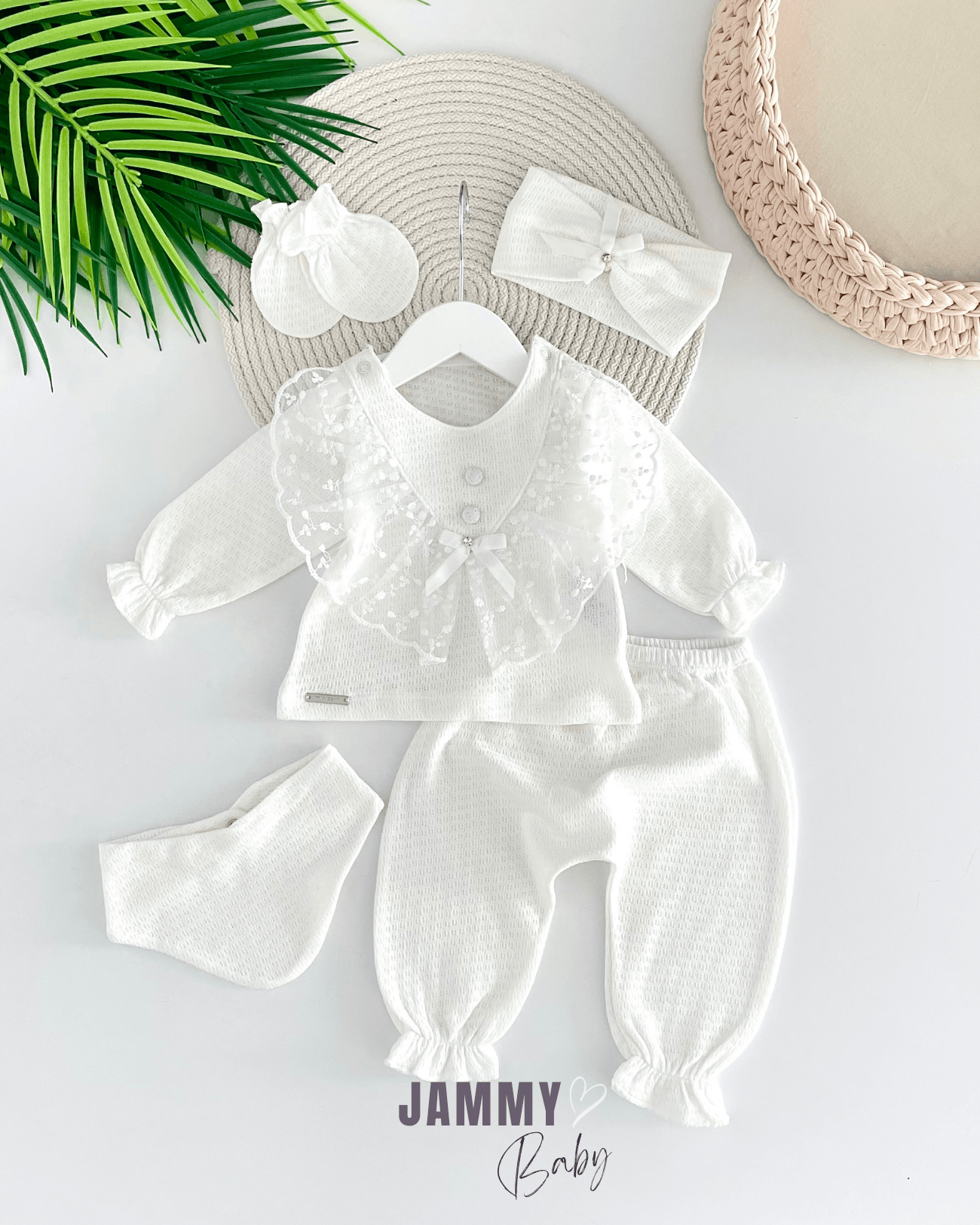 Lili 5 Parça Yenidoğan Set-EKRU