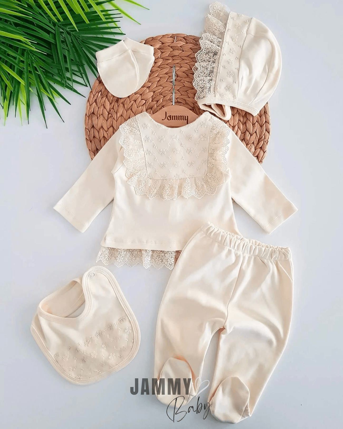 Jenny 5 Parça Yenidoğan Set-KREM