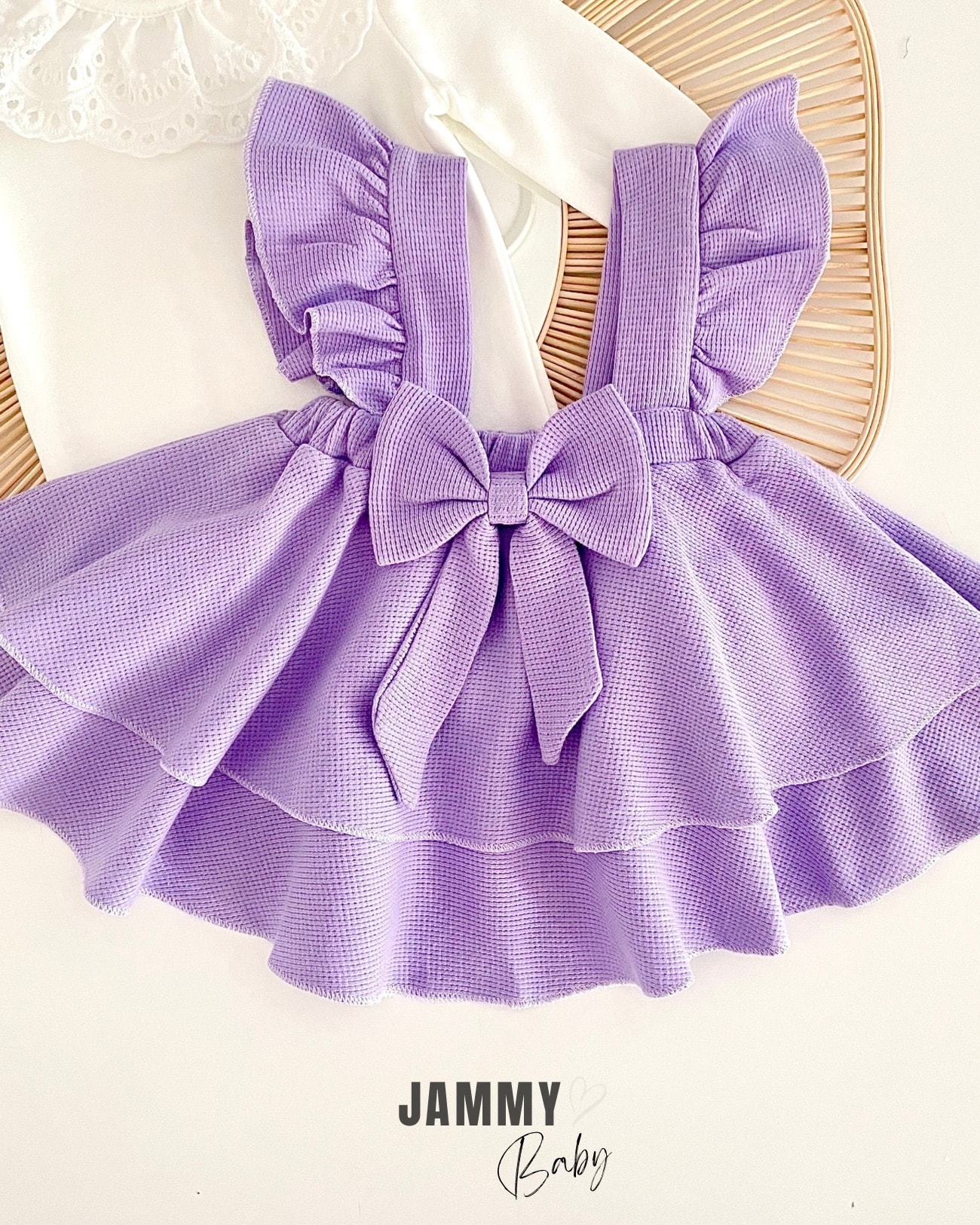 Luana Waffle Jile Elbise Set-LİLA