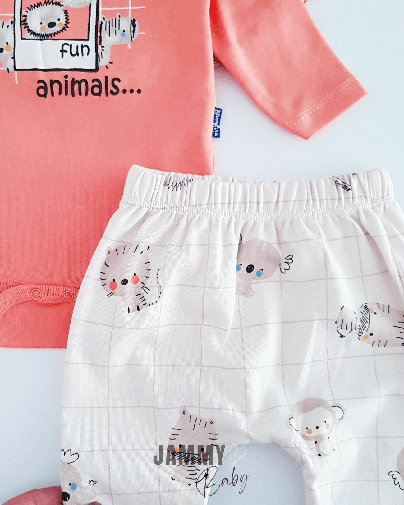 Fun Animals Şapkalı 3'lü Takım-ORANJE