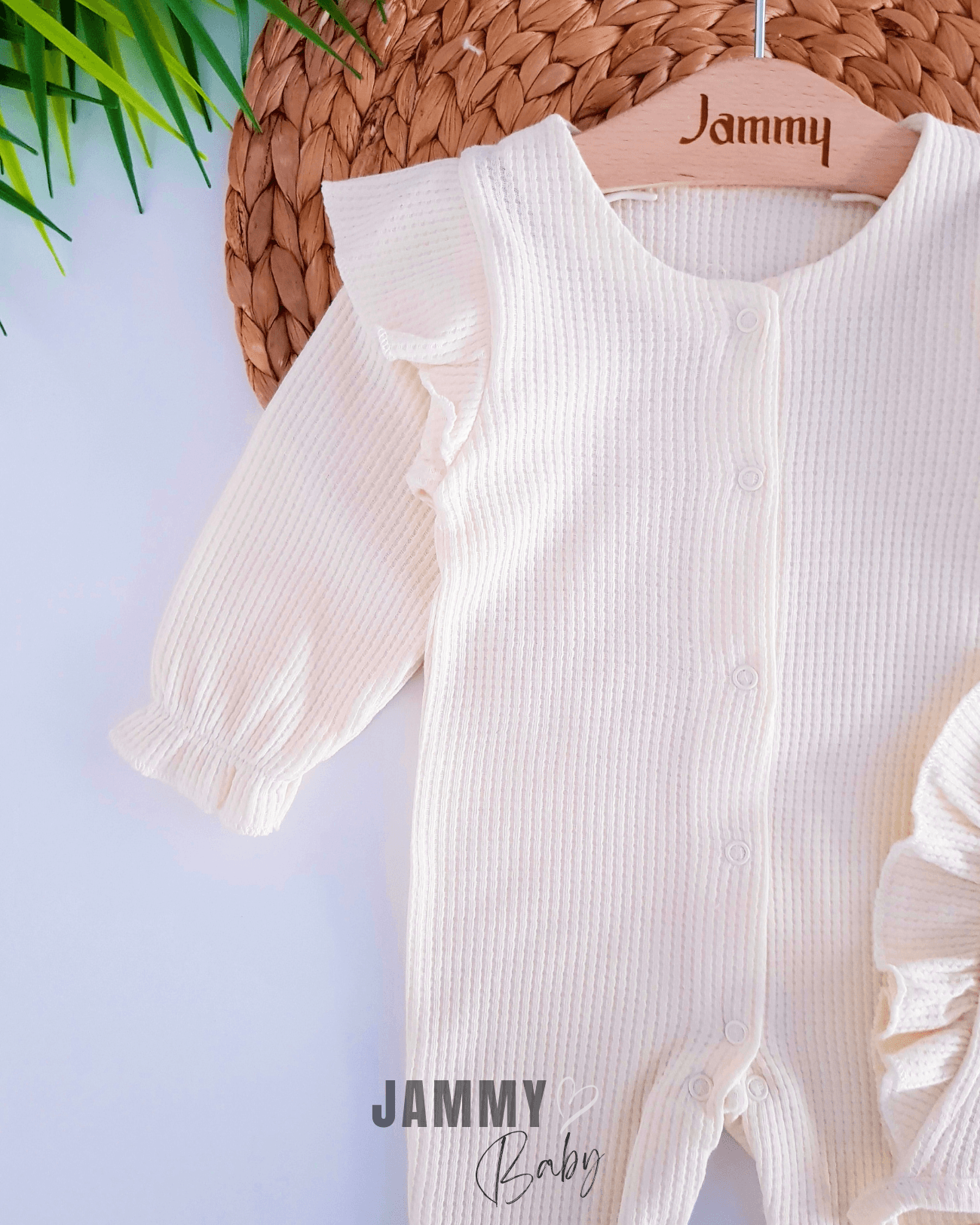 Dina Waffle Laura Şapkalı Tulum Set-KREM