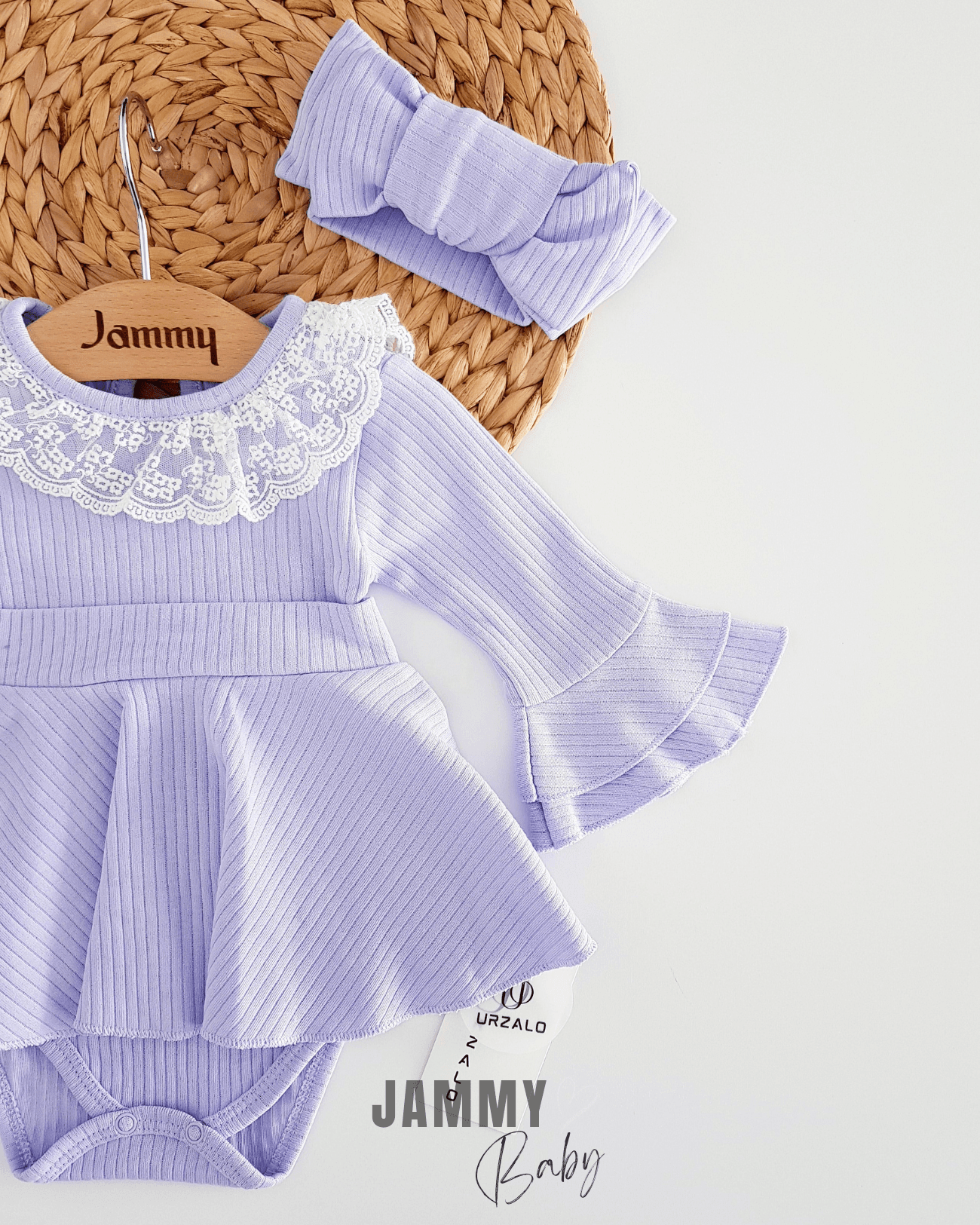 Violetta Kaşkorse Bodysuit Elbise Set-LİLA