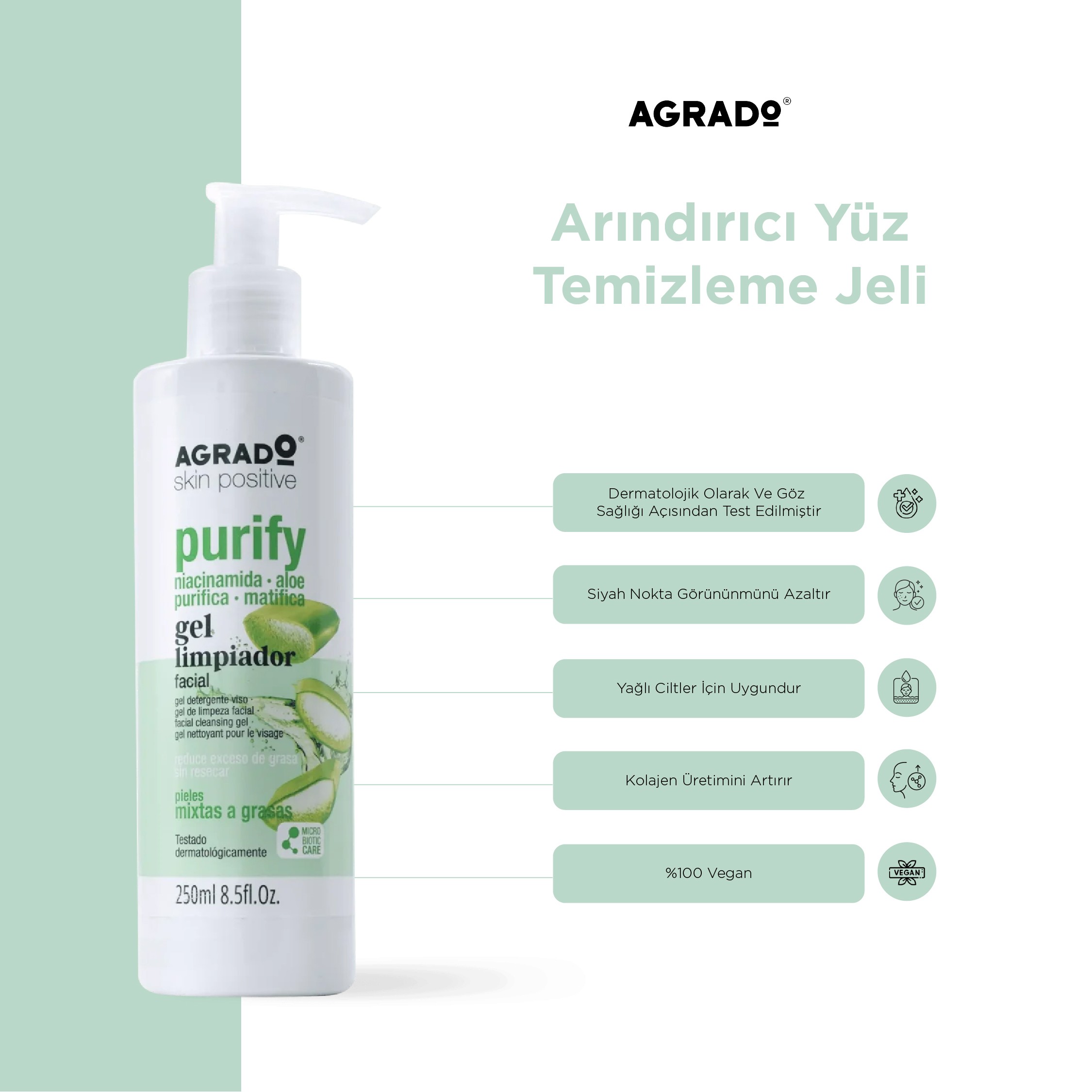 Arındırıcı Yüz Temizleme Jeli (250ml)