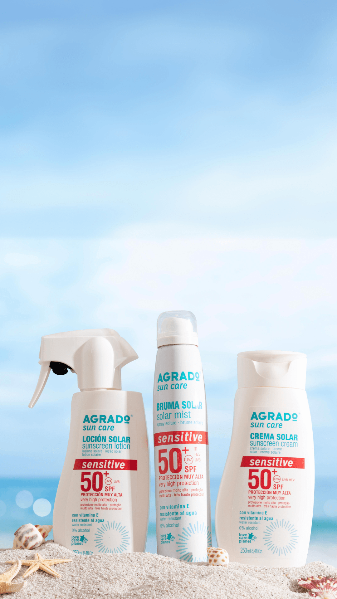 Hassas Ciltler için Güneş Koruyucu Krem (250ml)