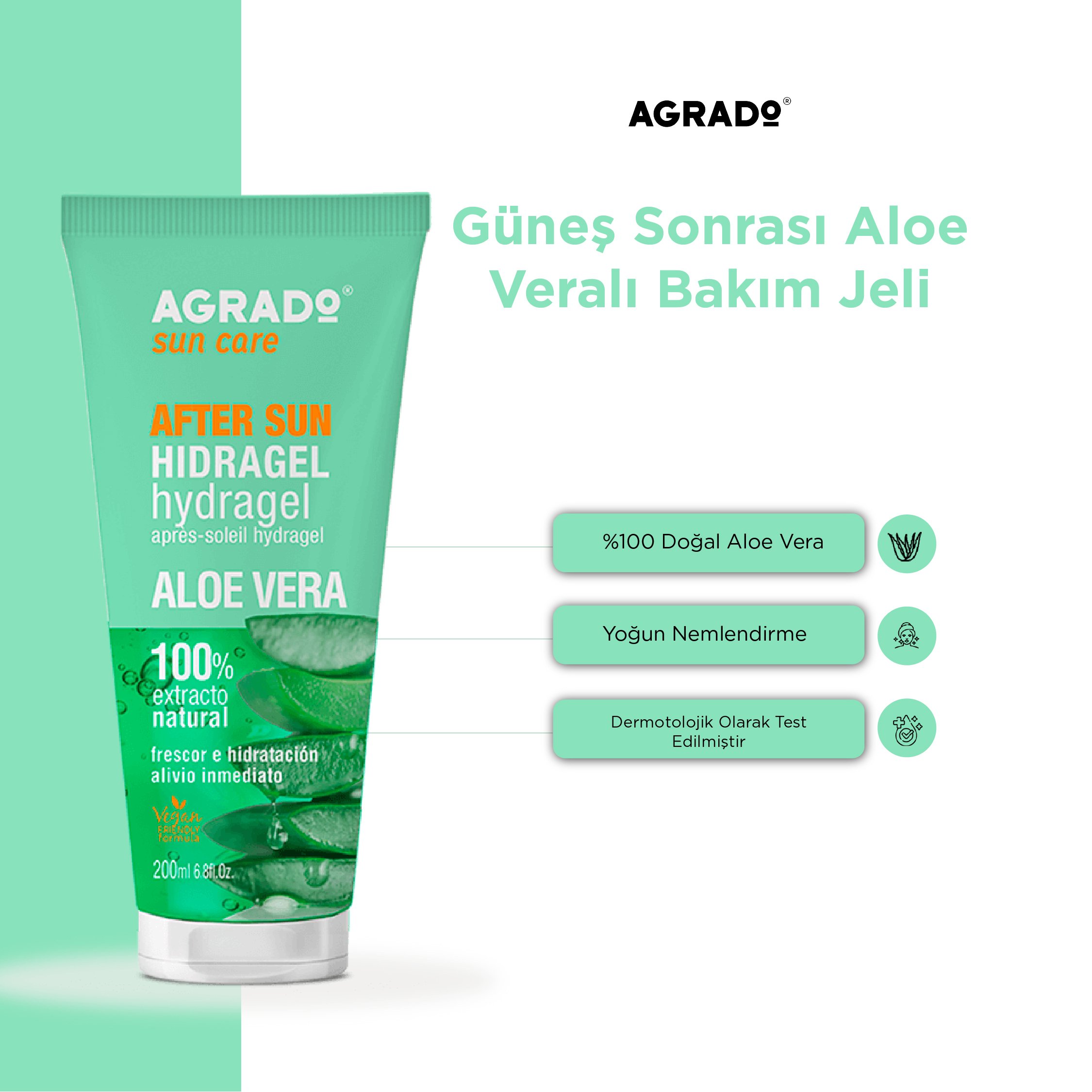 Güneş Sonrası Aloe Veralı Bakım Jeli