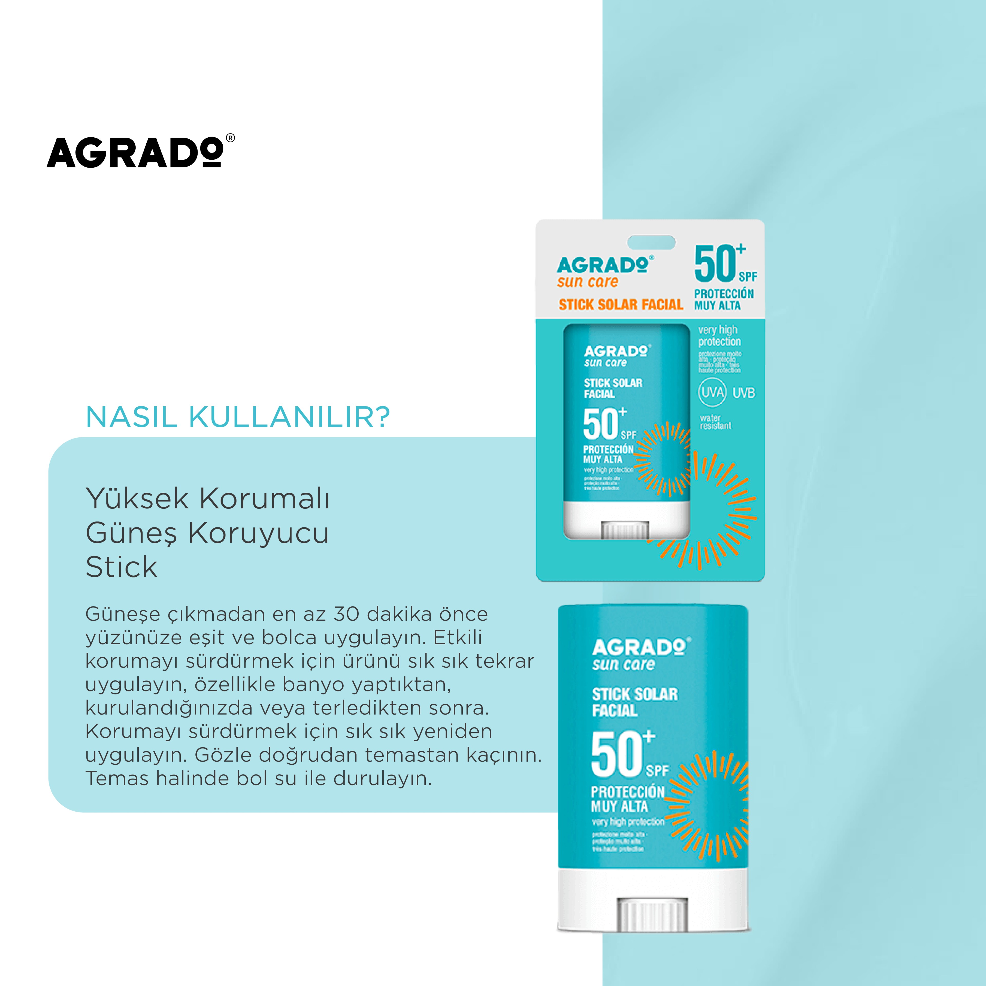 Yüz Ve Hassas Bölgeler İçin Yüksek Korumalı Güneş Koruyucu Stick (15ml)