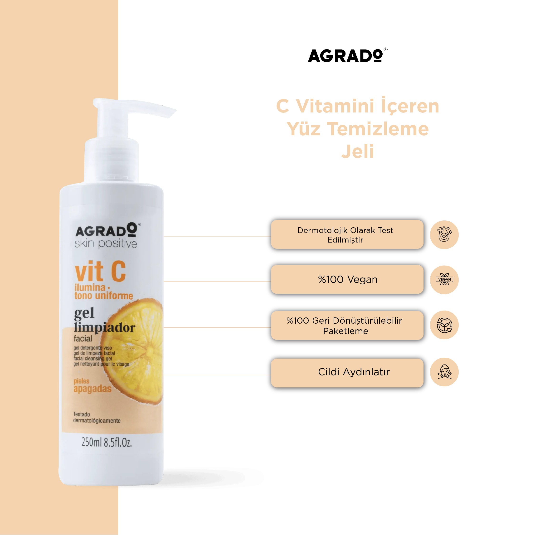 C Vitaminli Yüz Temizleme Jeli