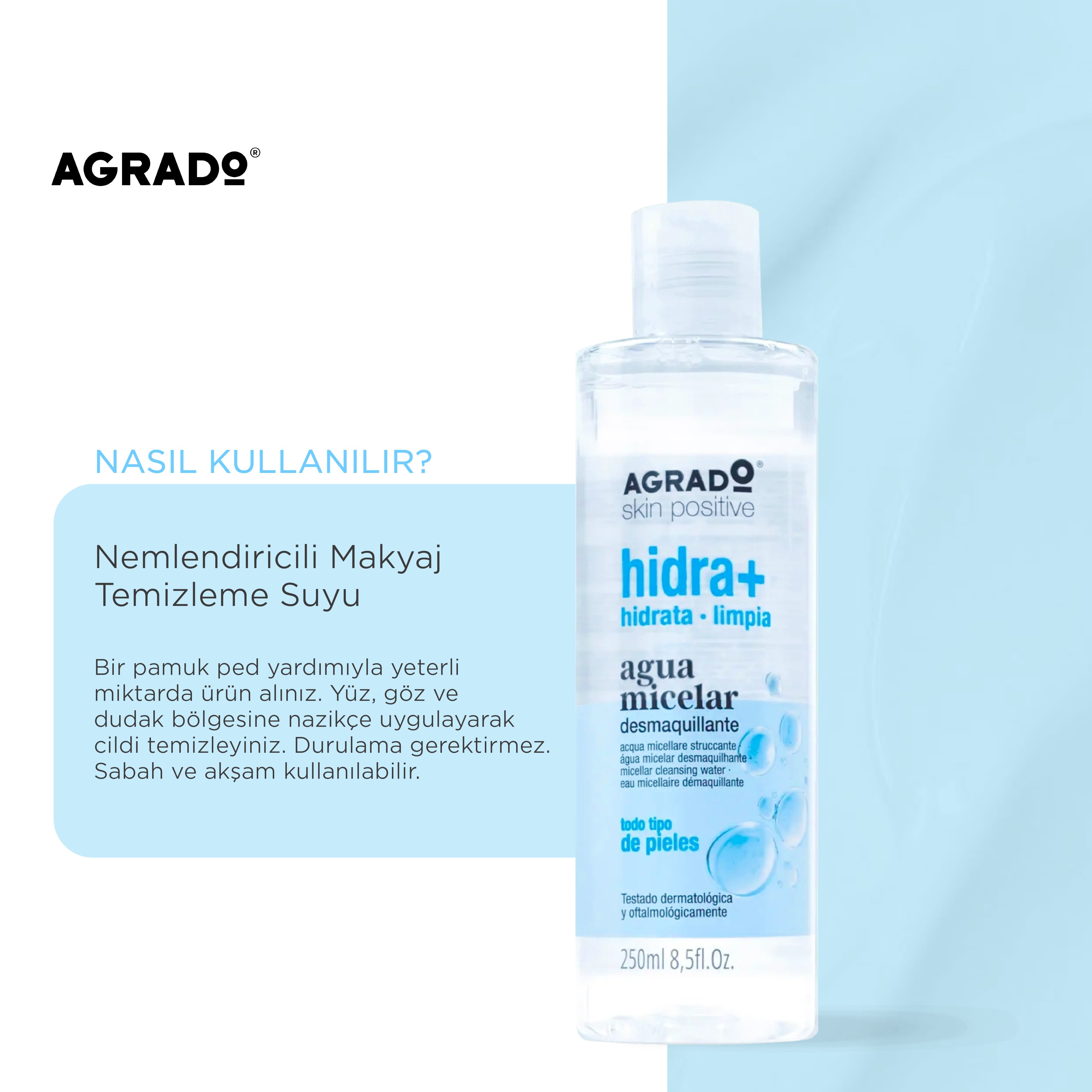 Nemlendiricili Makyaj Temizleme Suyu (400ml)
