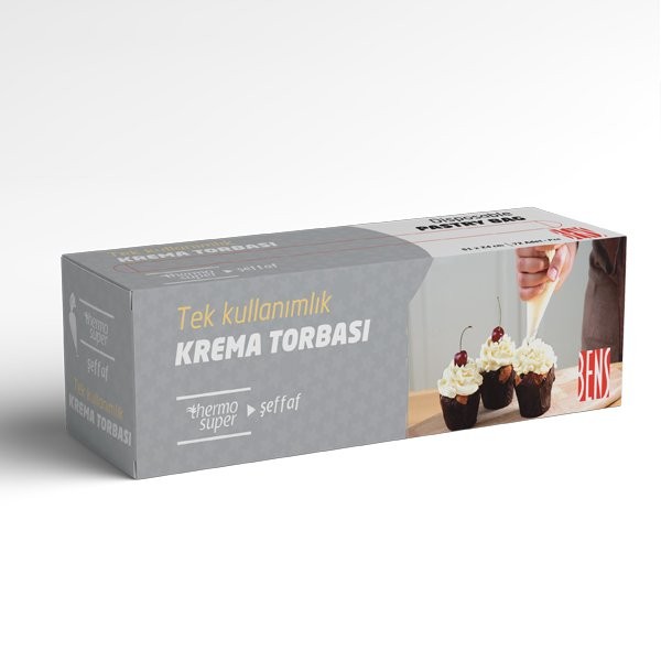 BENS KREMA TORBASI STANDART ŞEFFAF 72'Lİ 