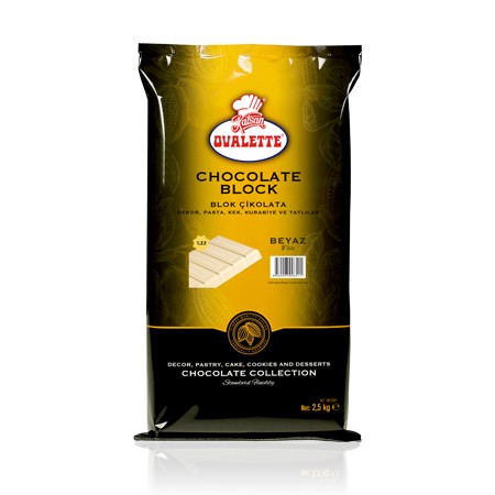 OVALETTE FİLDİŞİ ( BEYAZ ) ÇİKOLATA KUVERTÜR %33  2,5 KG