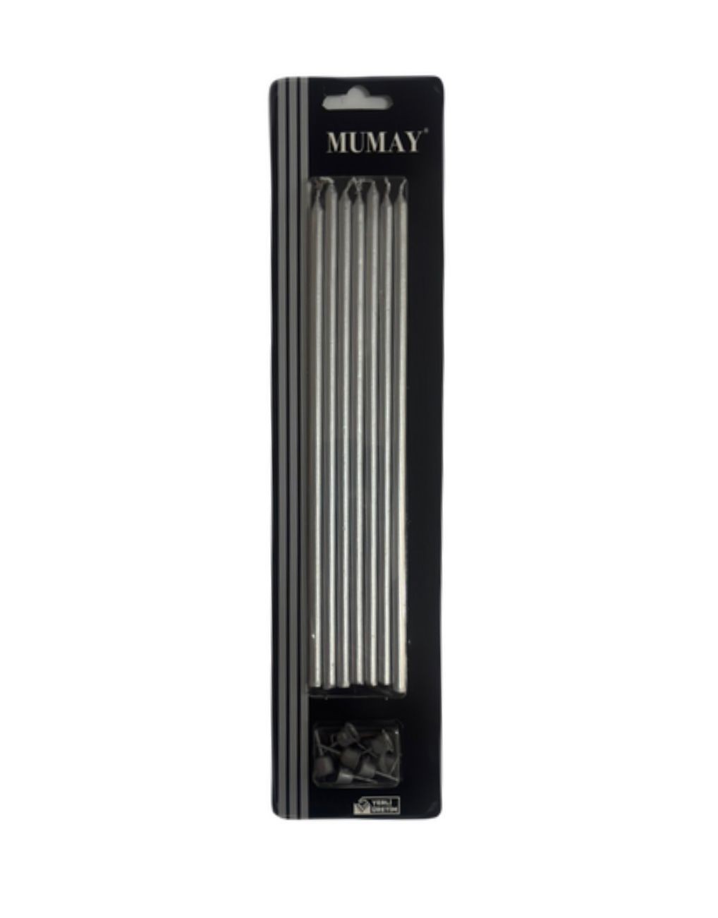UZUN MUM 20 CM SİLVER ( GÜMÜŞ )