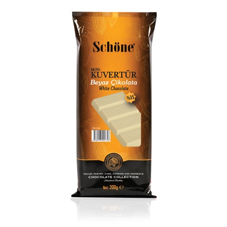 OVALETTE FİLDİŞİ ( BEYAZ ) MİNİ KUVERTÜR ÇİKOLATA 200 GR