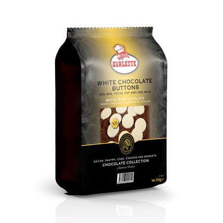 OVALETTE %33 FİLDİŞİ ( BEYAZ ) PARA ÇİKOLATA 5 KG