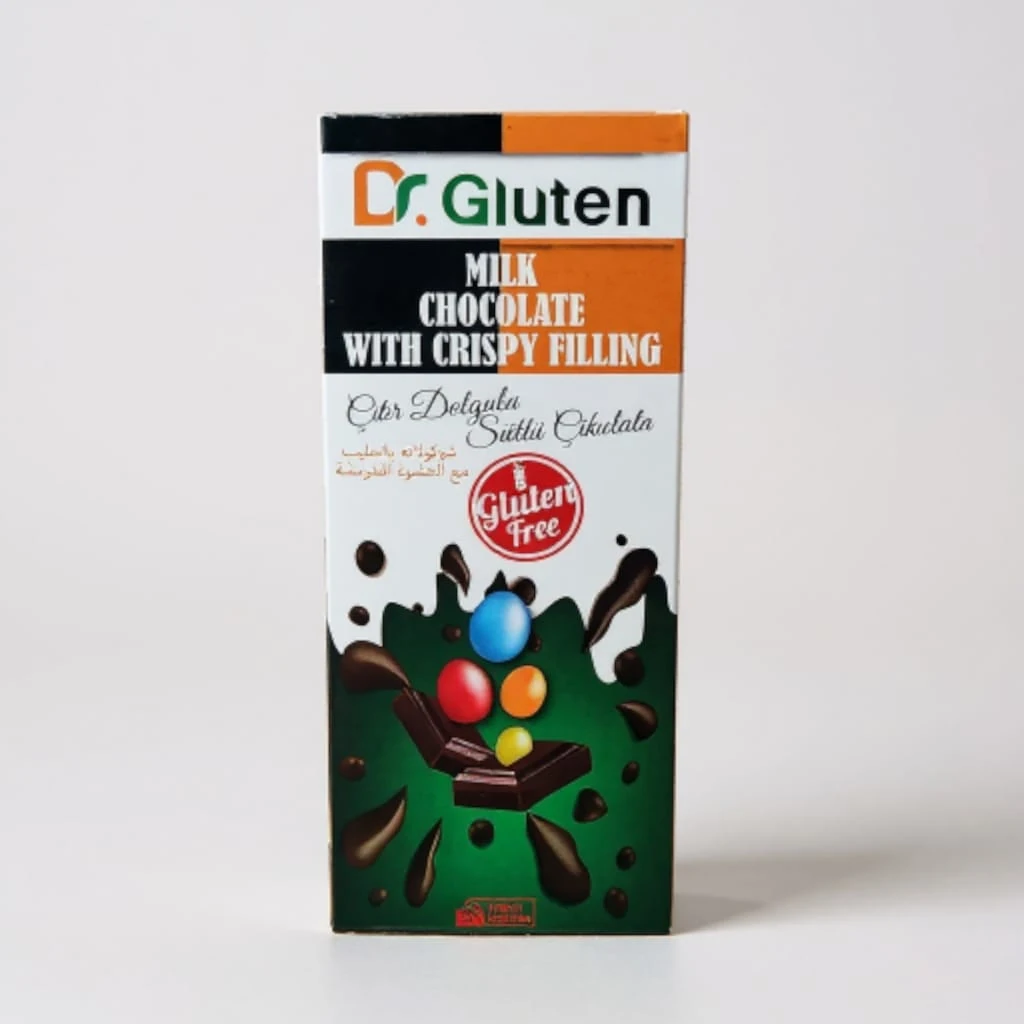 Dr.Gluten Glutensiz Çıtır Dolgulu Sütlü Çikolata 80g