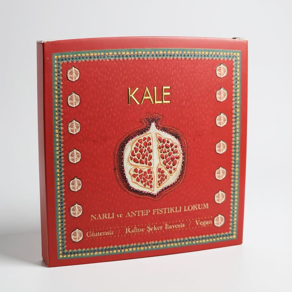 Kale Narlı Antep Fıstıklı Lokum Glutensiz Rafine Şeker İlavesiz Vegan 120 Gr