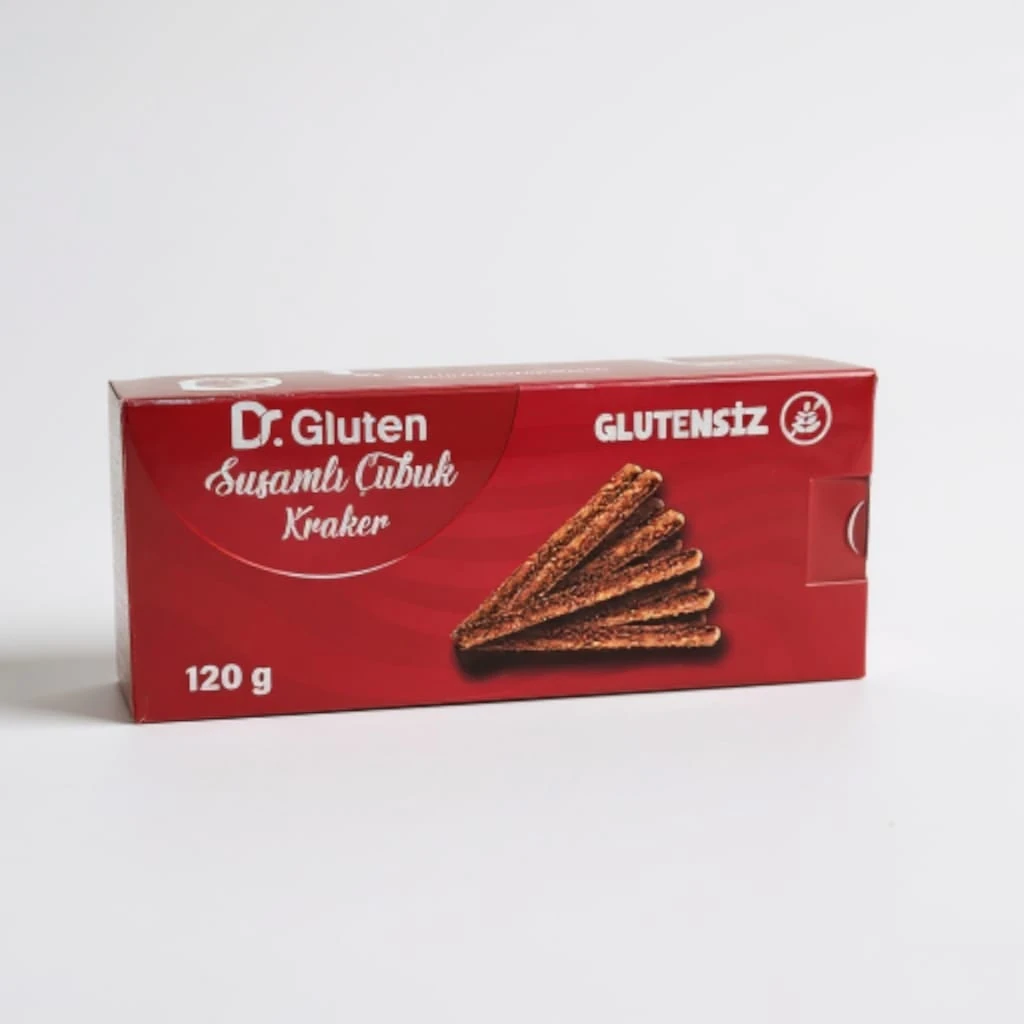 Dr.Gluten Glutensiz Susamlı Çubuk Kraker 120g