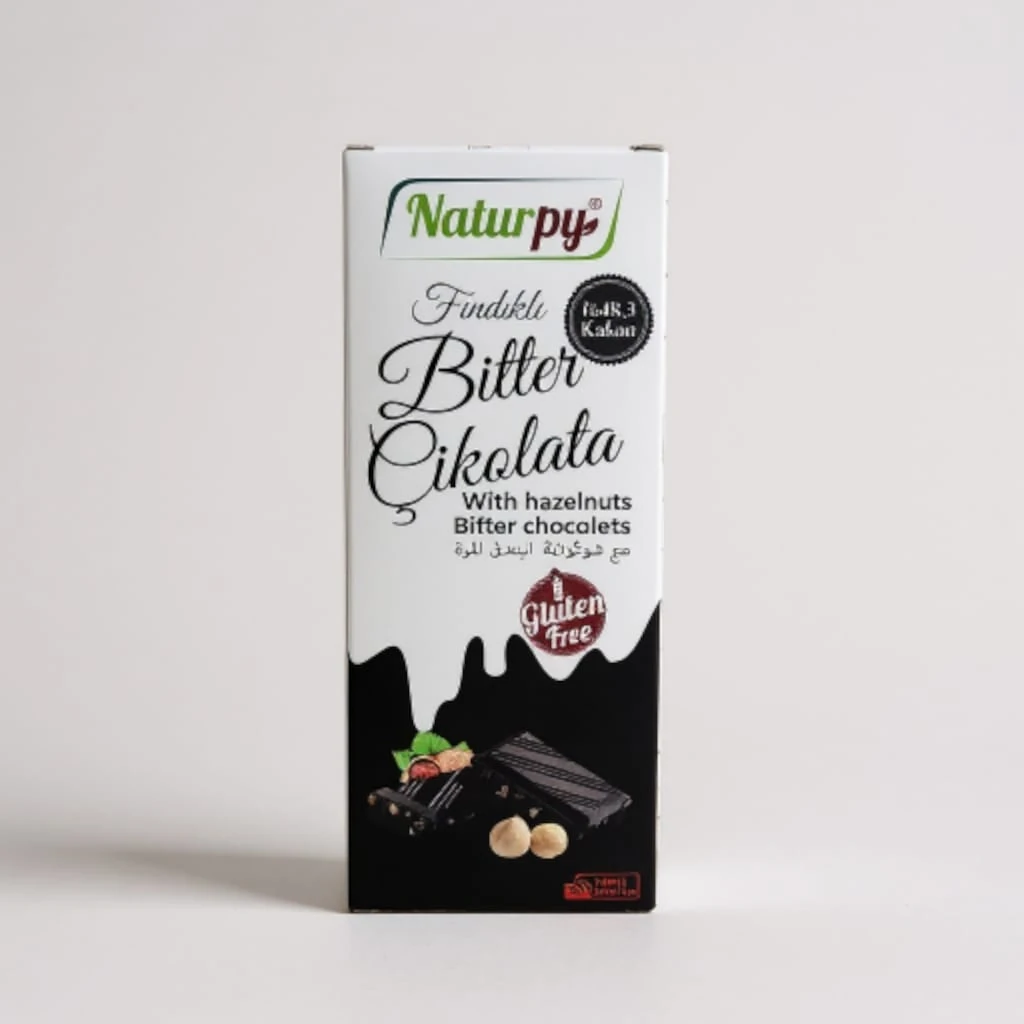 Naturpy Glutensiz Fındıklı Bitter Çikolata 100g
