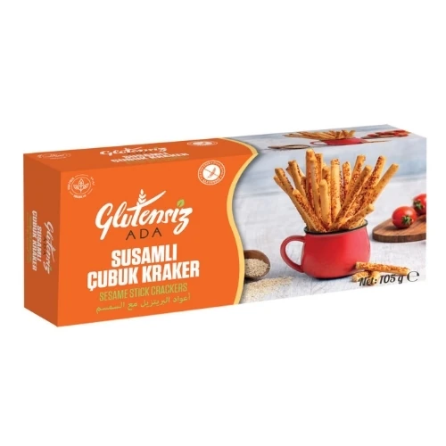 ADA Glutensiz Susamlı Çubuk Kraker 105 Gr