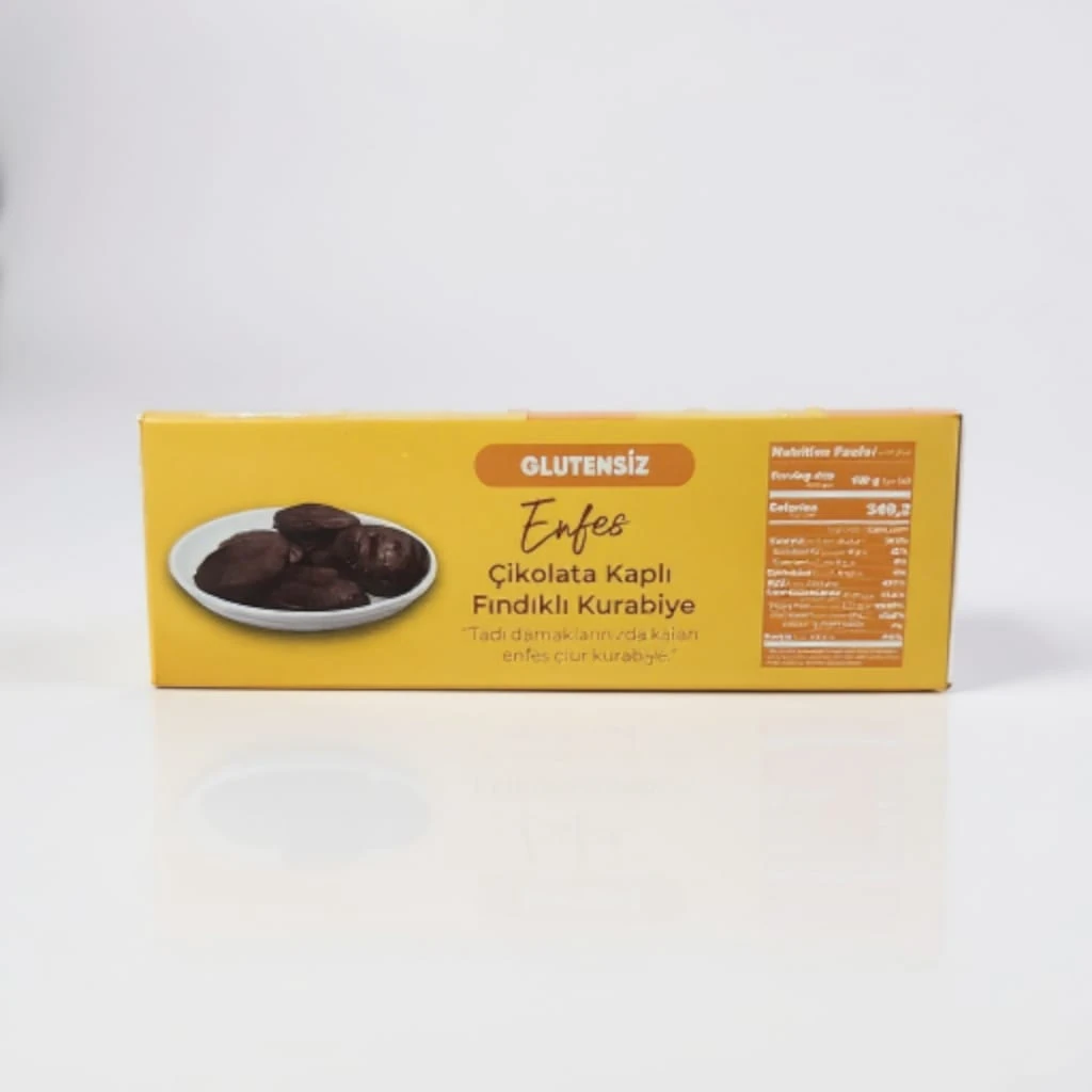 Dr.Gluten Glutesiz Çikolata Kaplı Fındıklı Kurabiye 120g