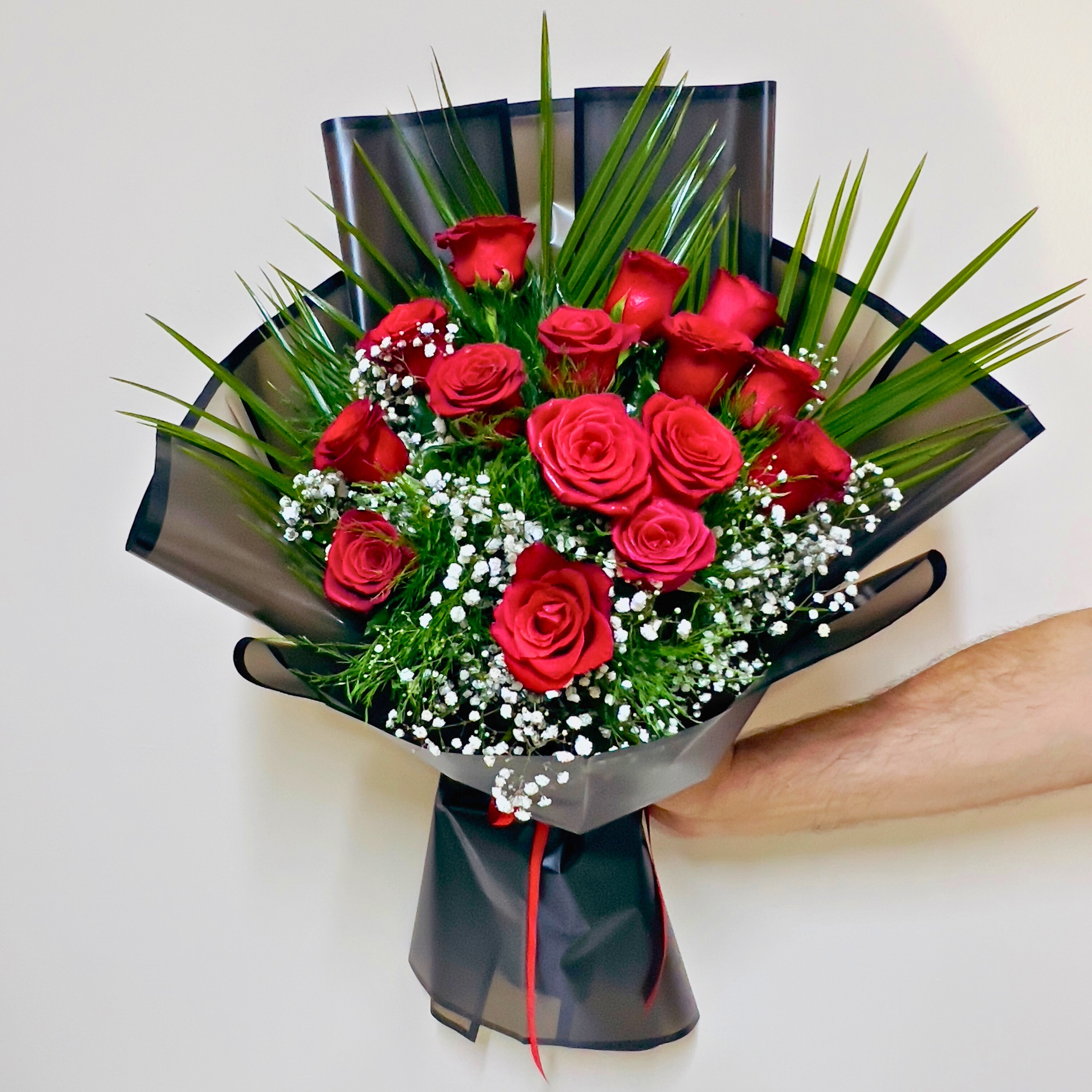 15 Adet Kırmızı Gül Buketi