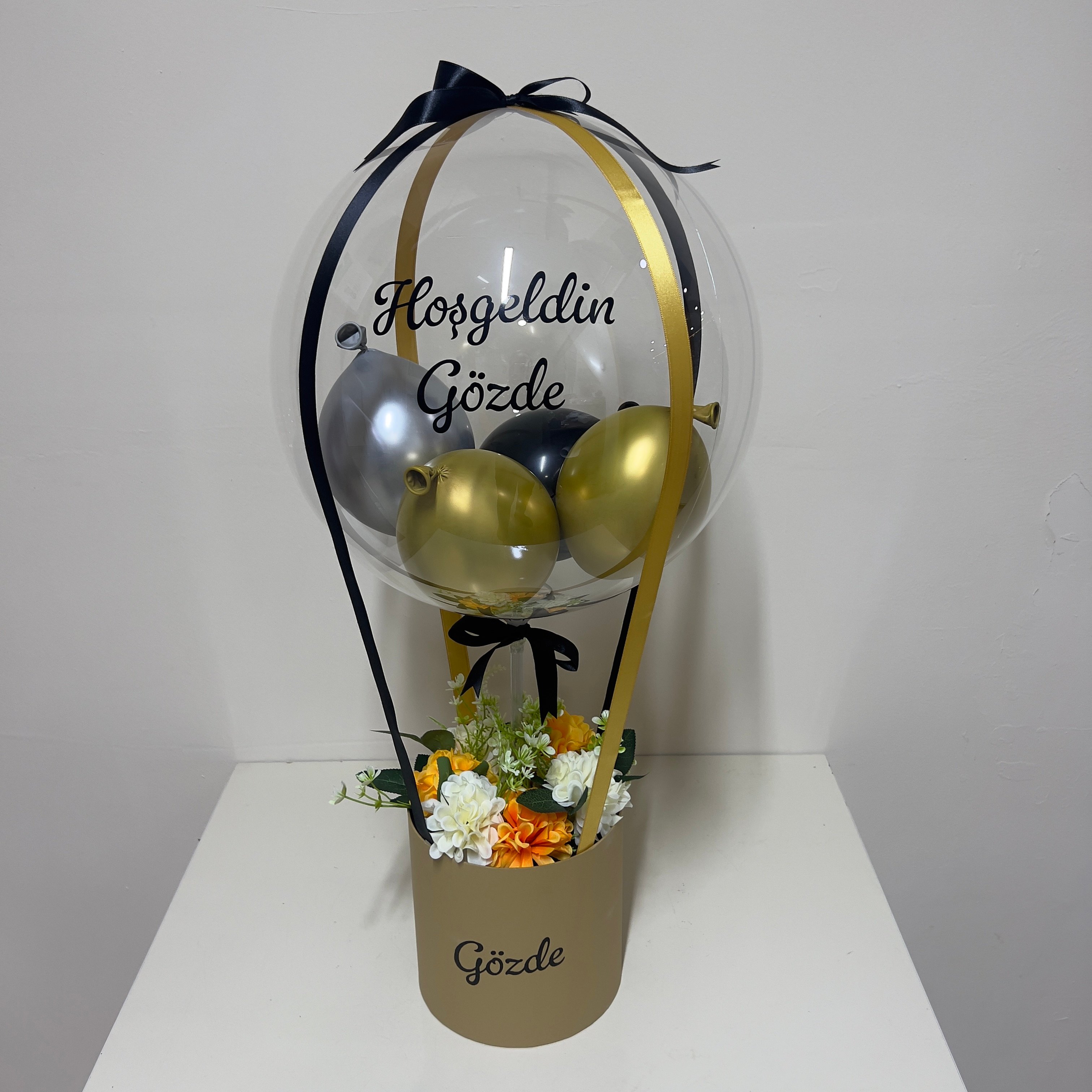 Kraft Çiçekli Balon Kutusu 