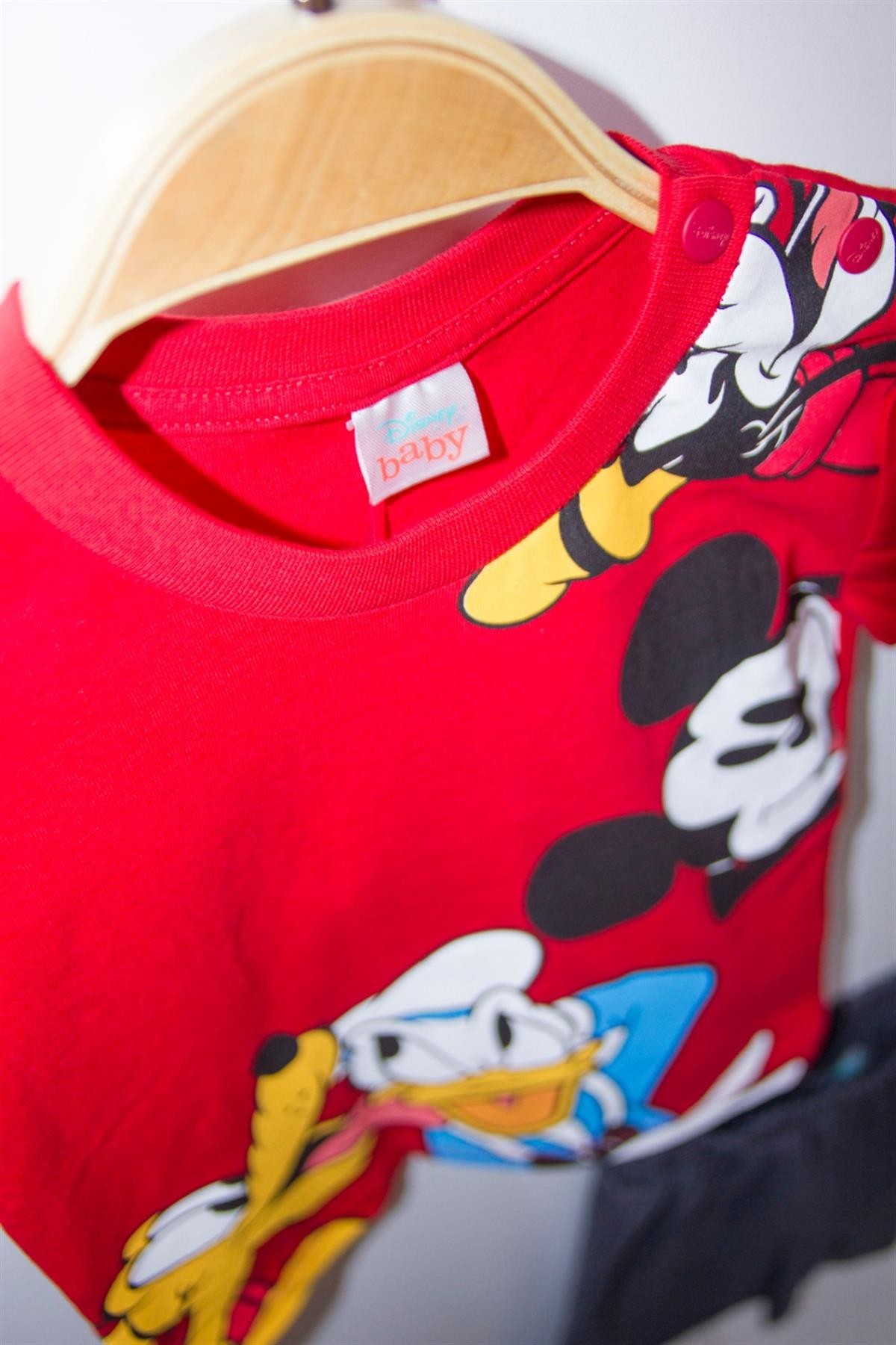 Disney Mickey Mouse Lisanslı Erkek Bebek Tişört ve Şort 2'li Takım 20889
