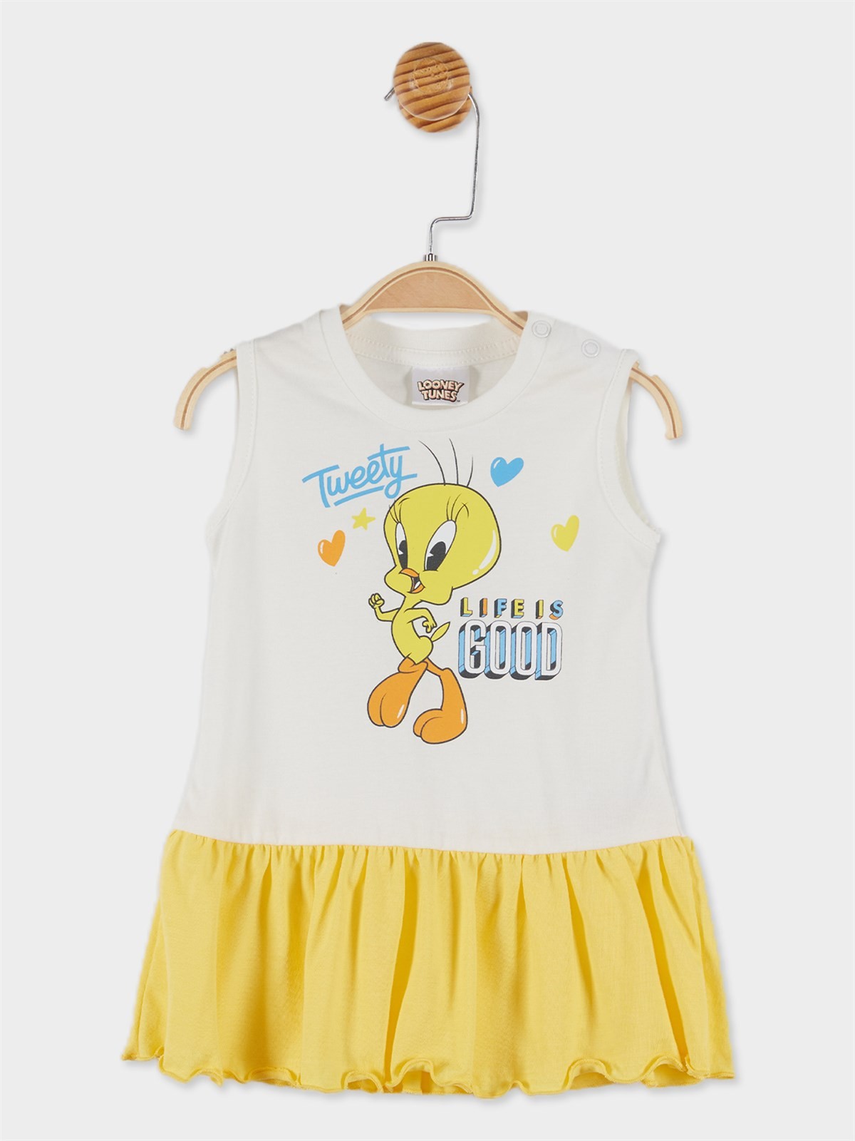 Looney Tunes Lisanslı Kız Bebek Kısa Kol Elbise 20804