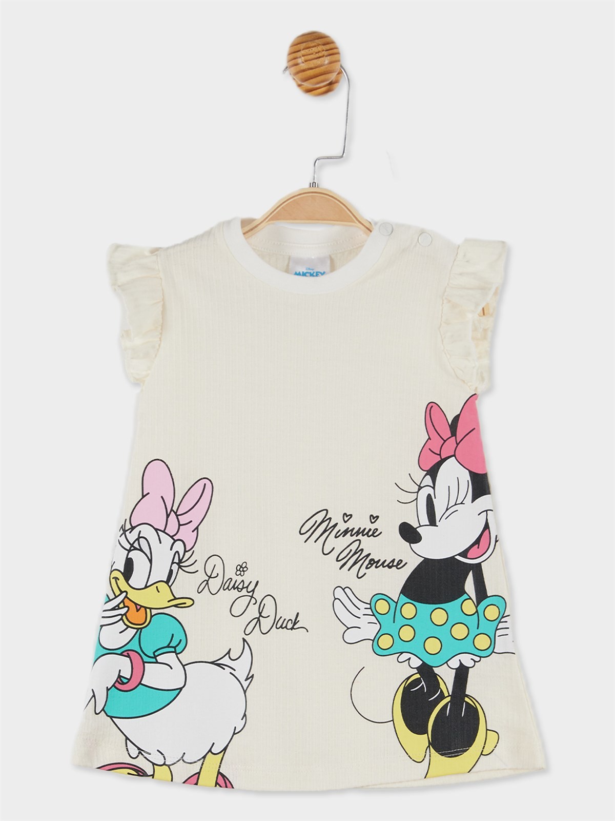 Disney Minnie Mouse Lisanslı Kız Bebek Kısa Kol Elbise 20926