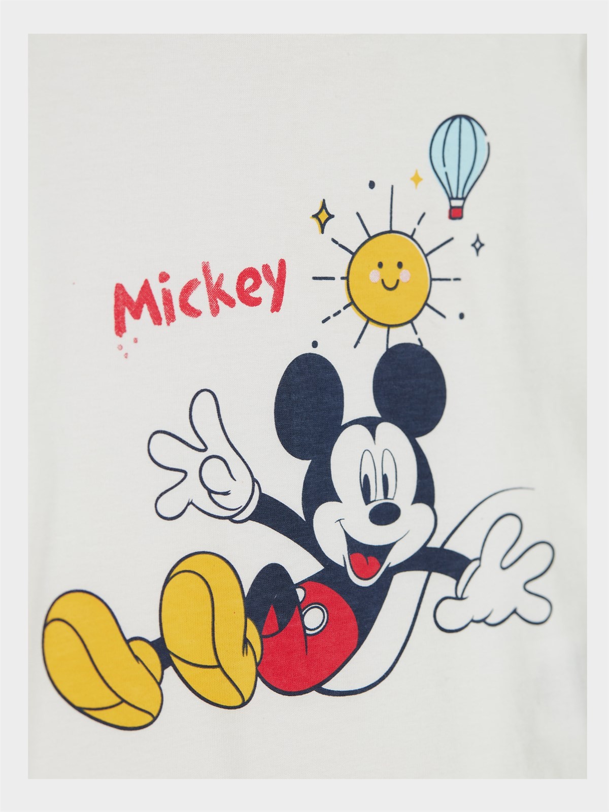 Disney Mickey Mouse Lisanslı Erkek Bebek Tişört ve Şortlu Pijama Takımı 20843
