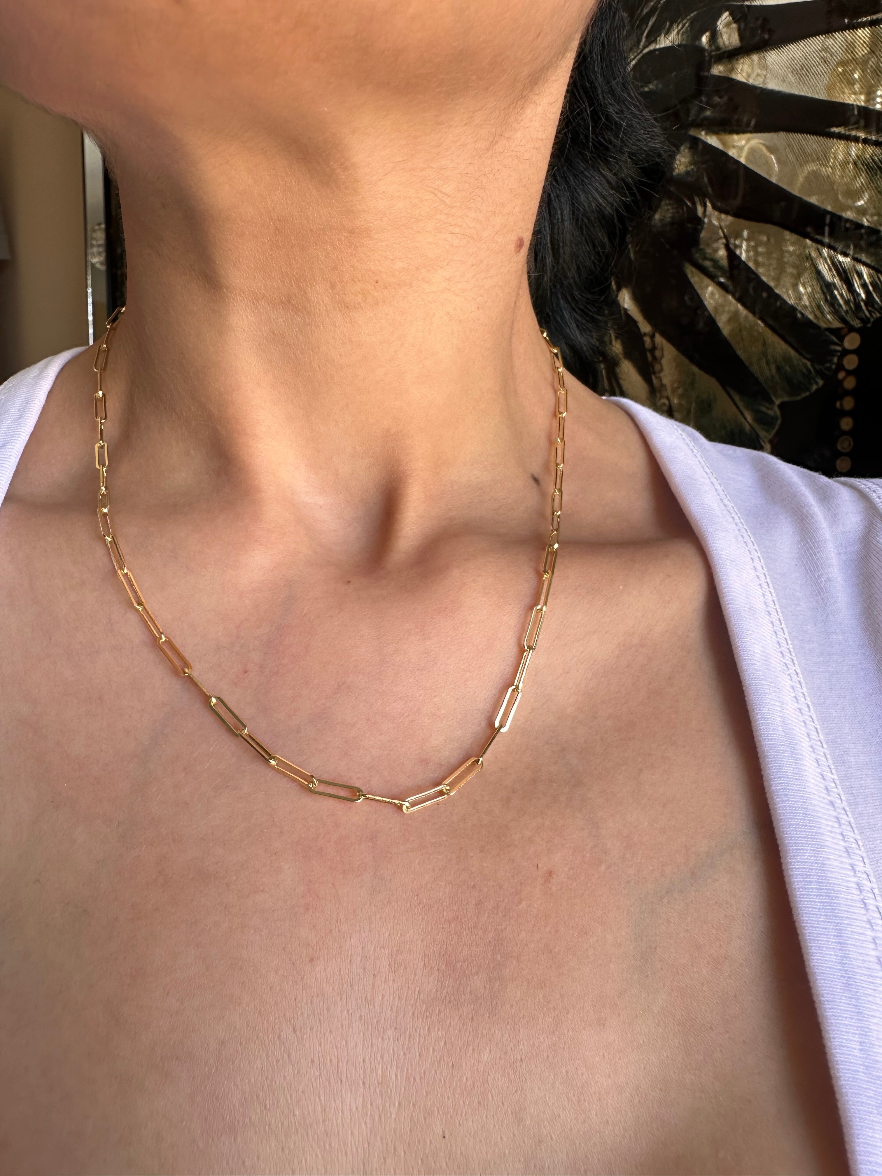 Özel seri ince ataç kolye gold