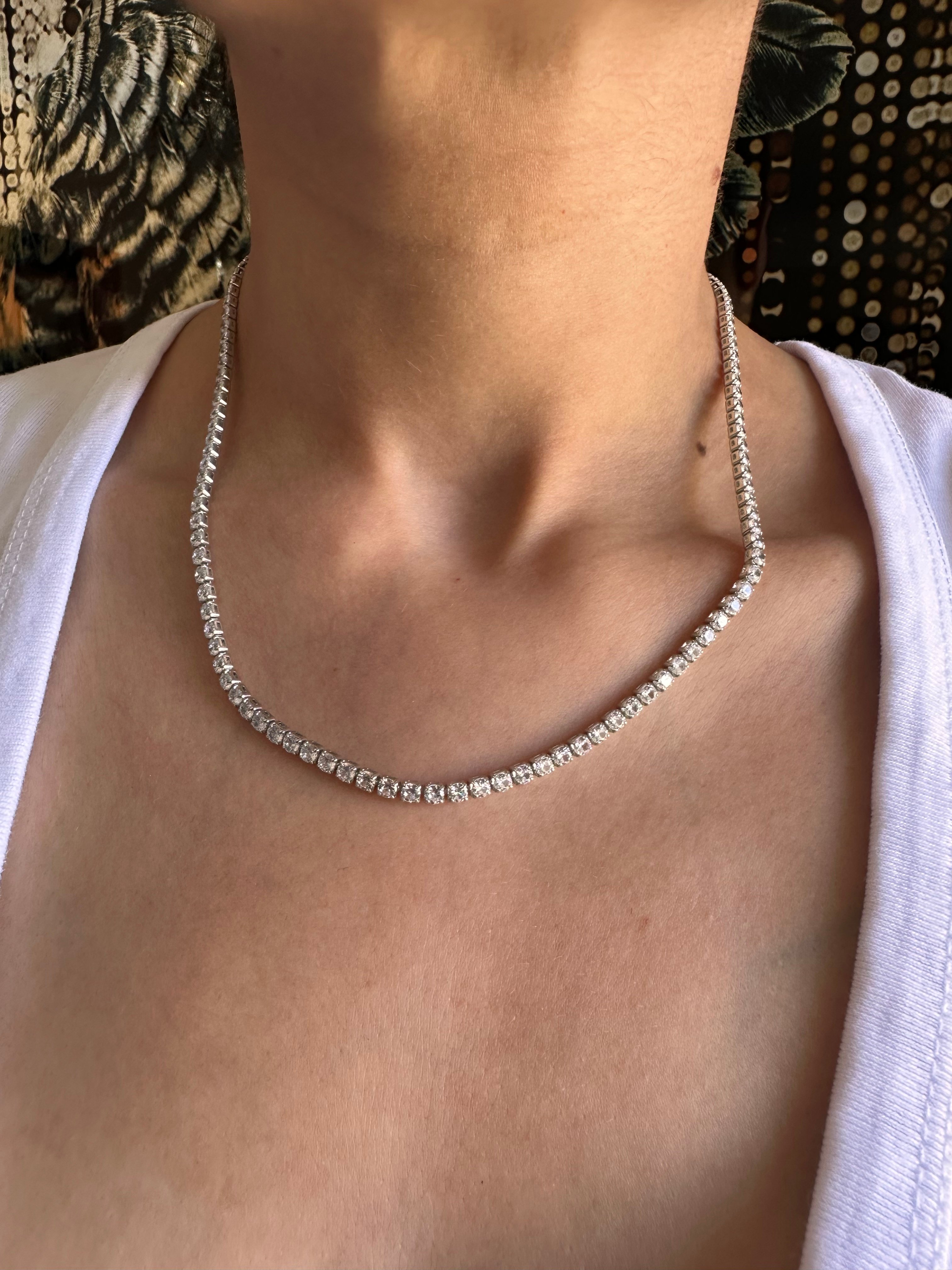 Özel seri 3 mm su yolu kolye gümüş 