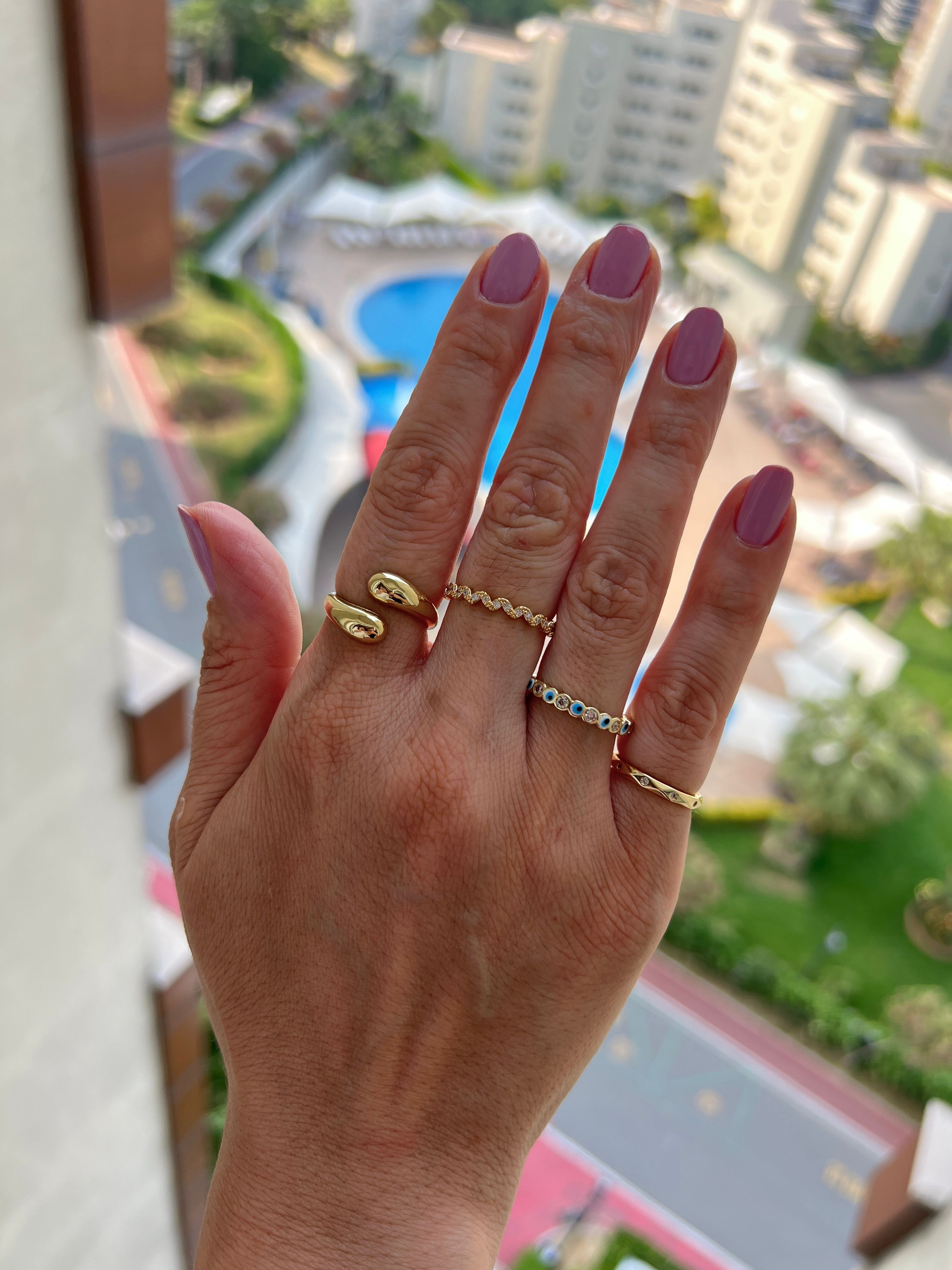 Özel seri sarmal yüzük gold
