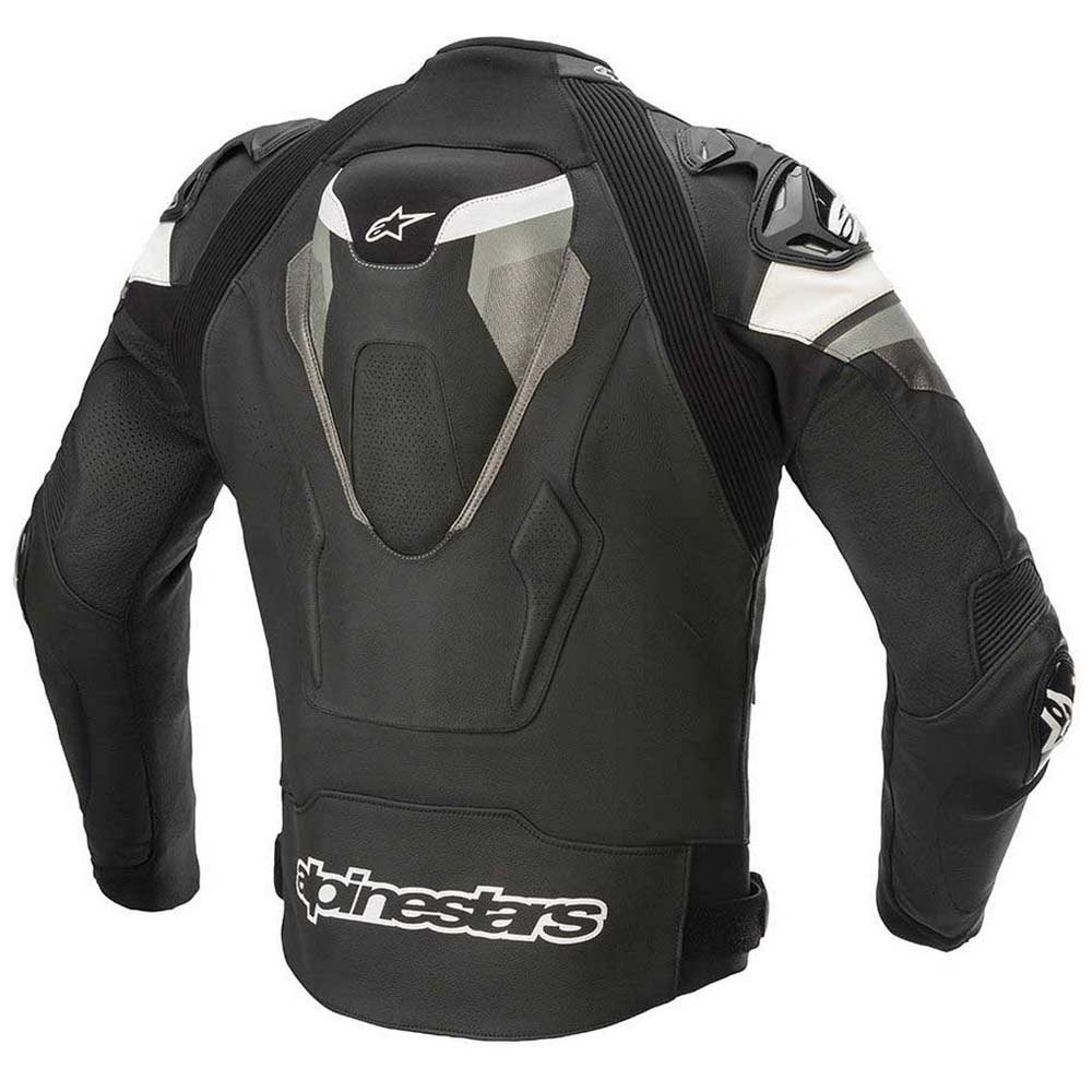 Alpinestars Atem V4 Deri Korumalı Motosiklet Ceketi Siyah / Gri / Beyaz                             