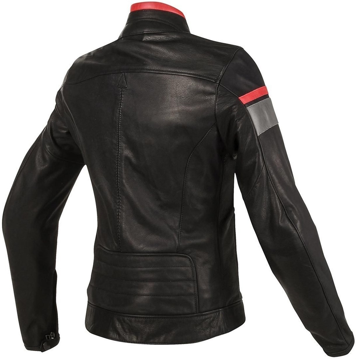 Dainese Blackjack Black Grey Red Kadın Deri Mont   