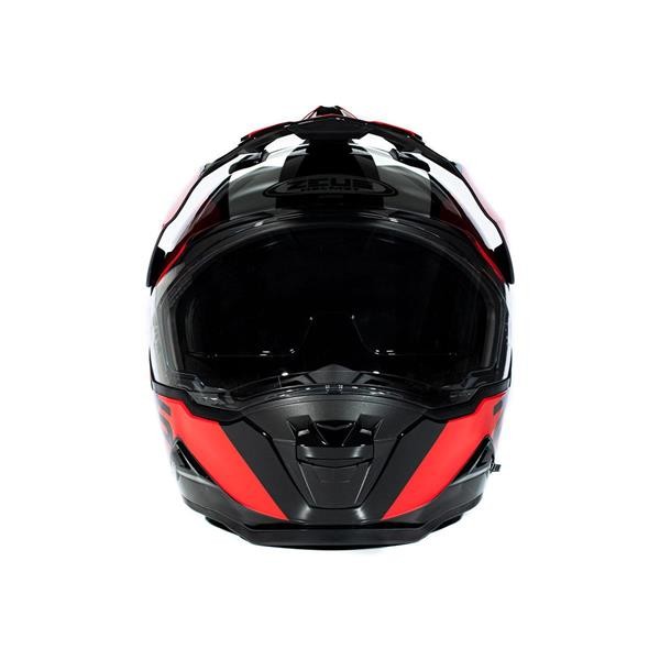 ZEUS KASK ZS-913 SOLID BLACK/BF8-RED