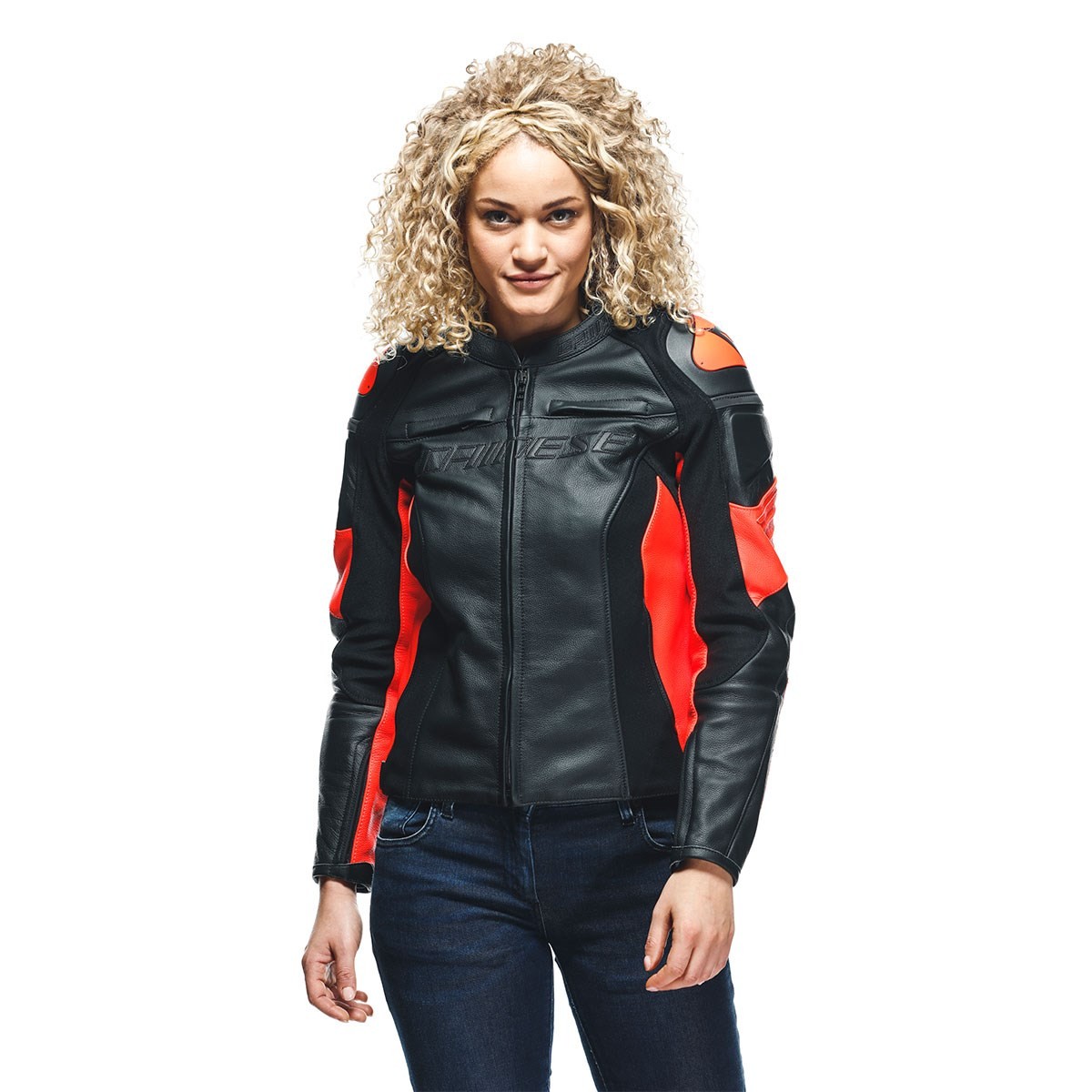 Dainese Racing 4 Lady Deri Mont Black Fluo Red