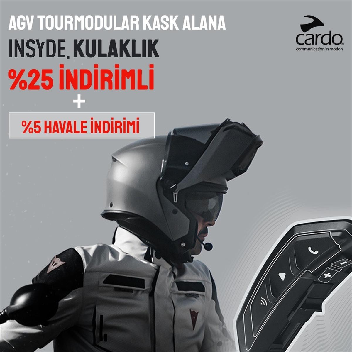 Agv Tourmodular Solid Mplk Galassia Blue Matt Çene Açılır Kask 