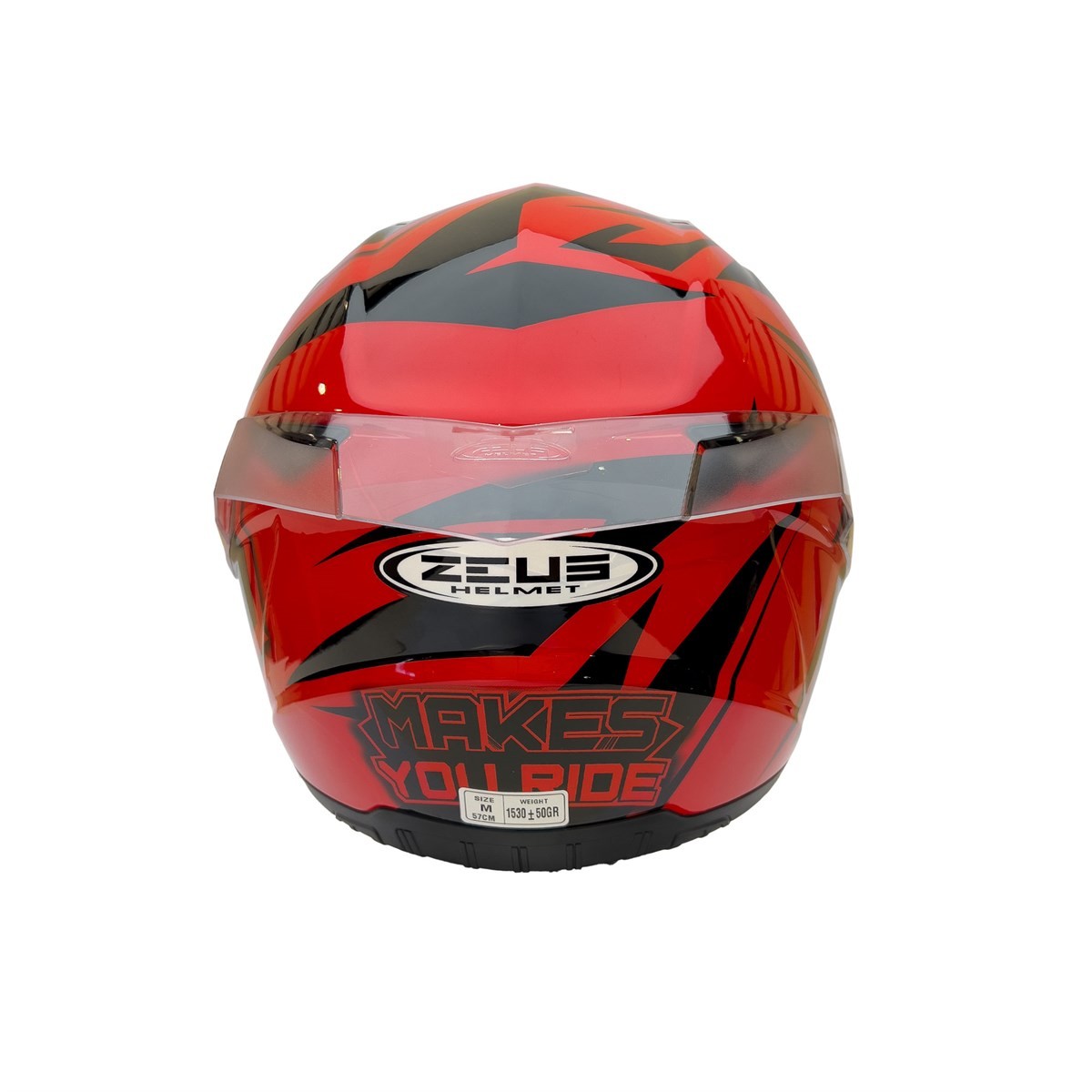 Zeus ZS-811A AL-34 Red Black Kapalı Kask