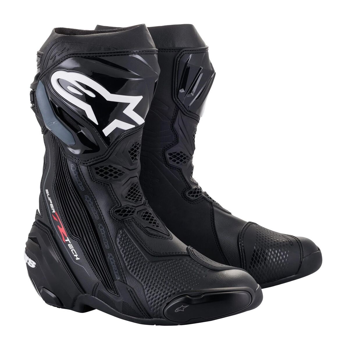 Alpinestars Supertech R Korumalı Spor Motosiklet Botu Siyah