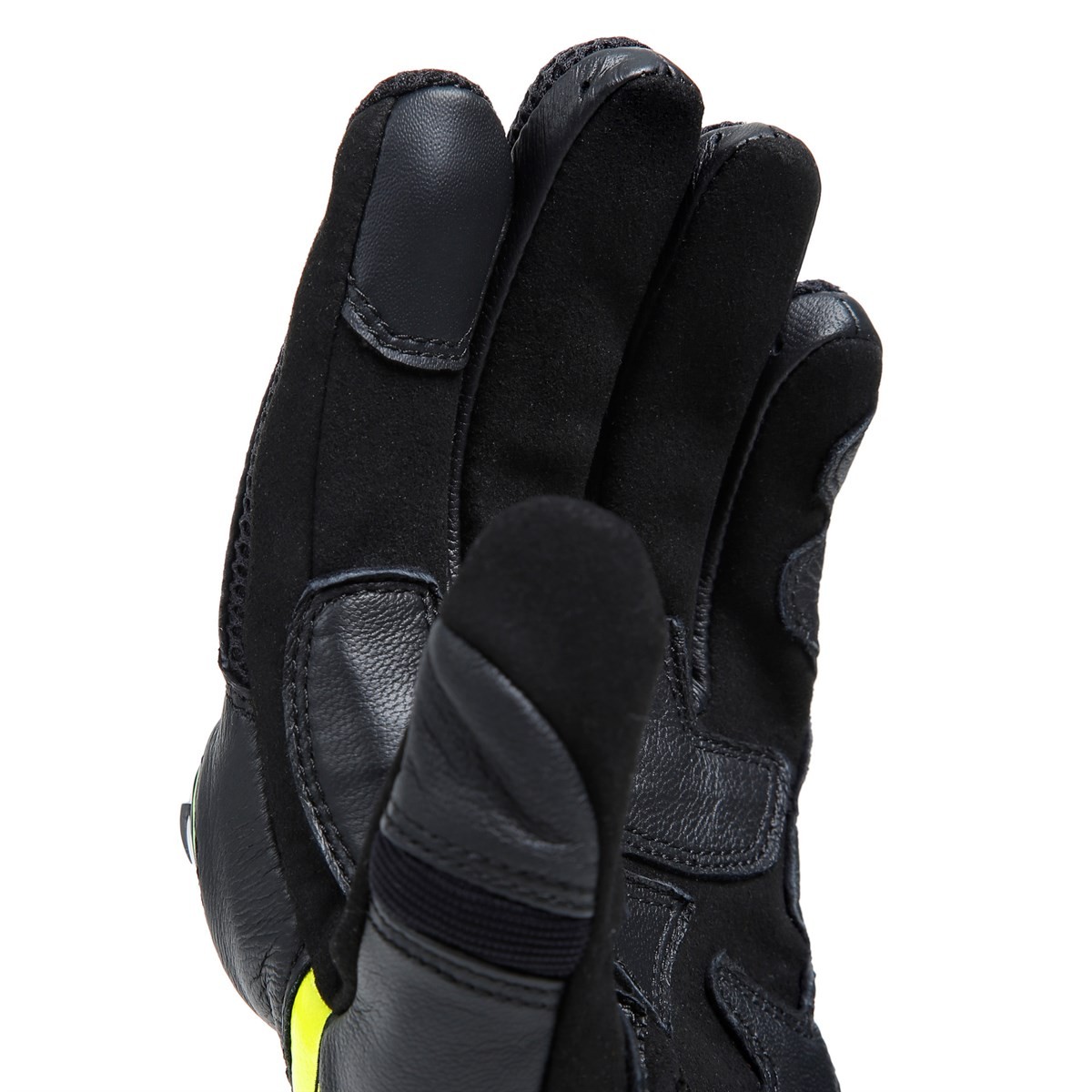 Dainese Mig 3 Unisex Gloves Black Fluo Yellow Deri Eldiven 