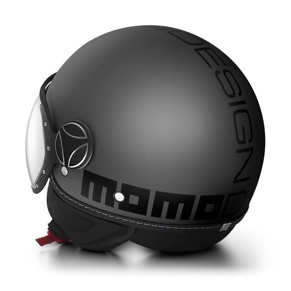 MOMO DESIGN KASK FGTR EVO MOMO MONO TITANIUM FROST BLACK