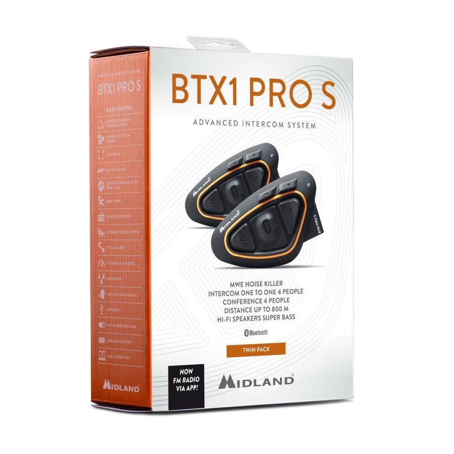 MIDLAND BTX1 PRO-S BLUETOOTH INTERCOM (ÇİFT)2022