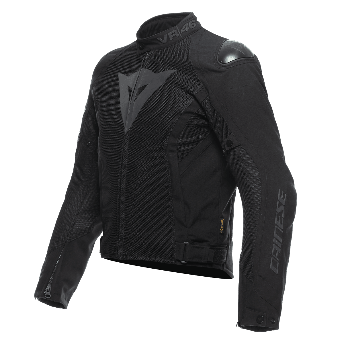 DAINESE VR46 WETLAP AIR D-DRY JACKET  BLACK/FLUO-YELLOW