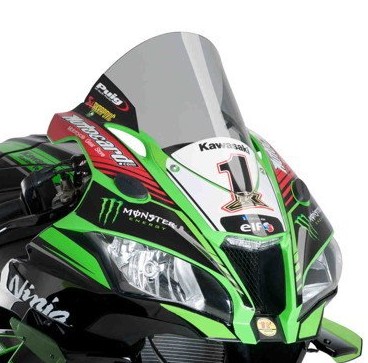 PUIG/9849H R-RACER SCREEN KAWASAKI ZX-10R/RR 16'-18' C/SMOKE