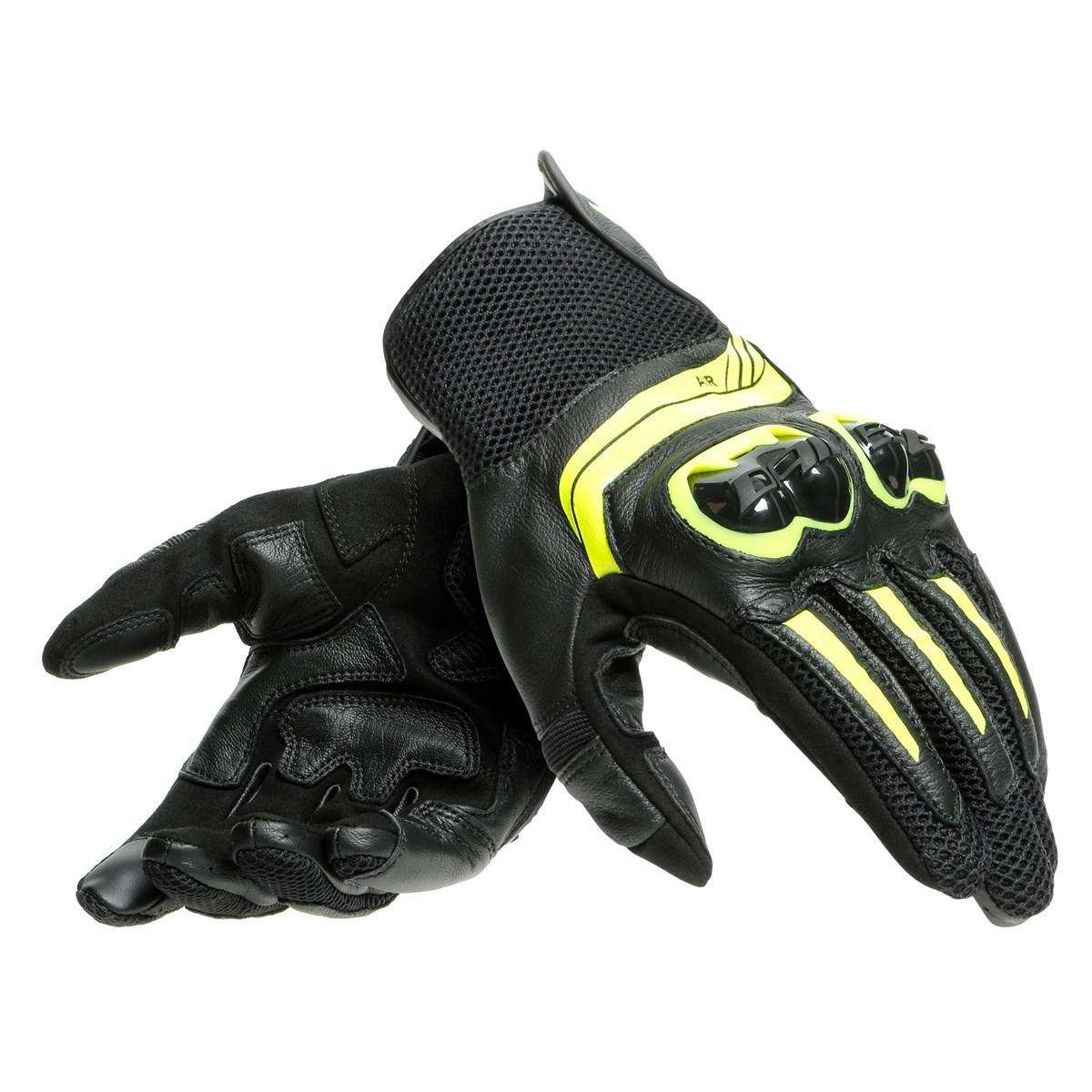 Dainese Mig 3 Unisex Gloves Black Fluo Yellow Deri Eldiven 